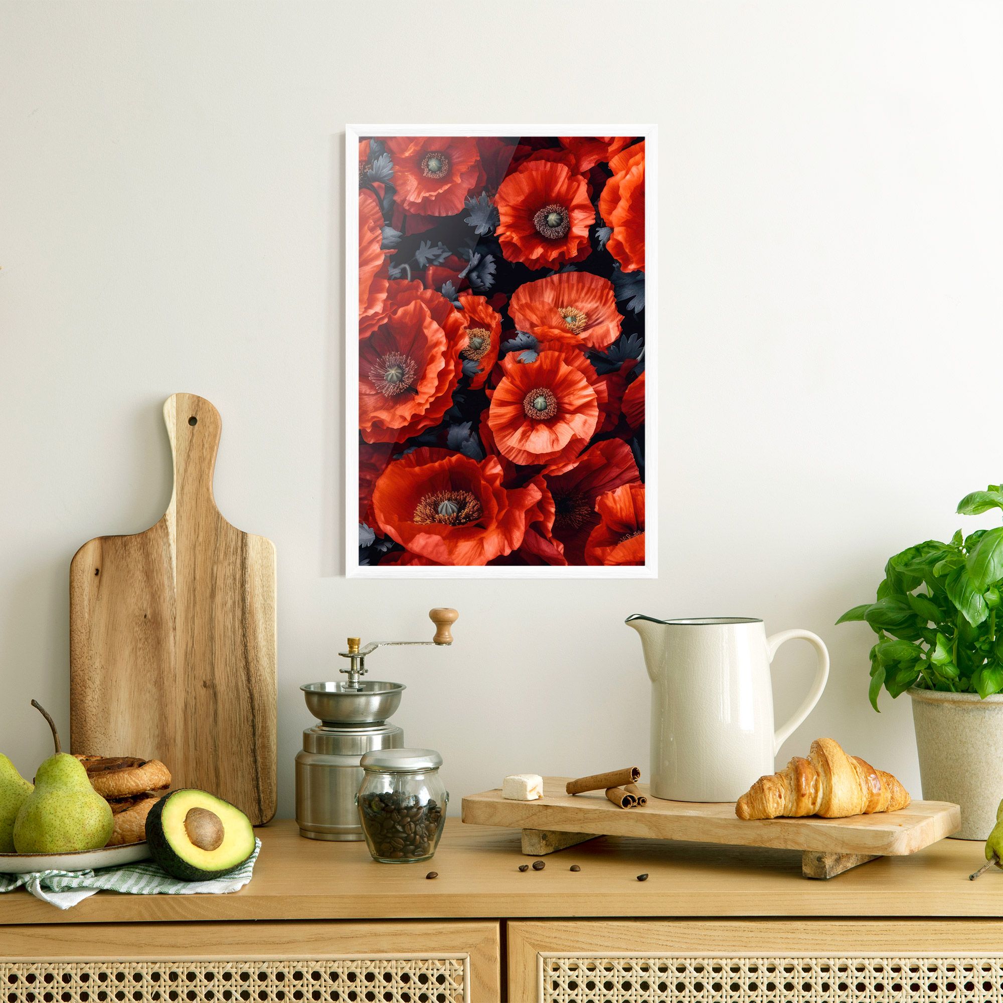 Black Red Poppies mockup 8