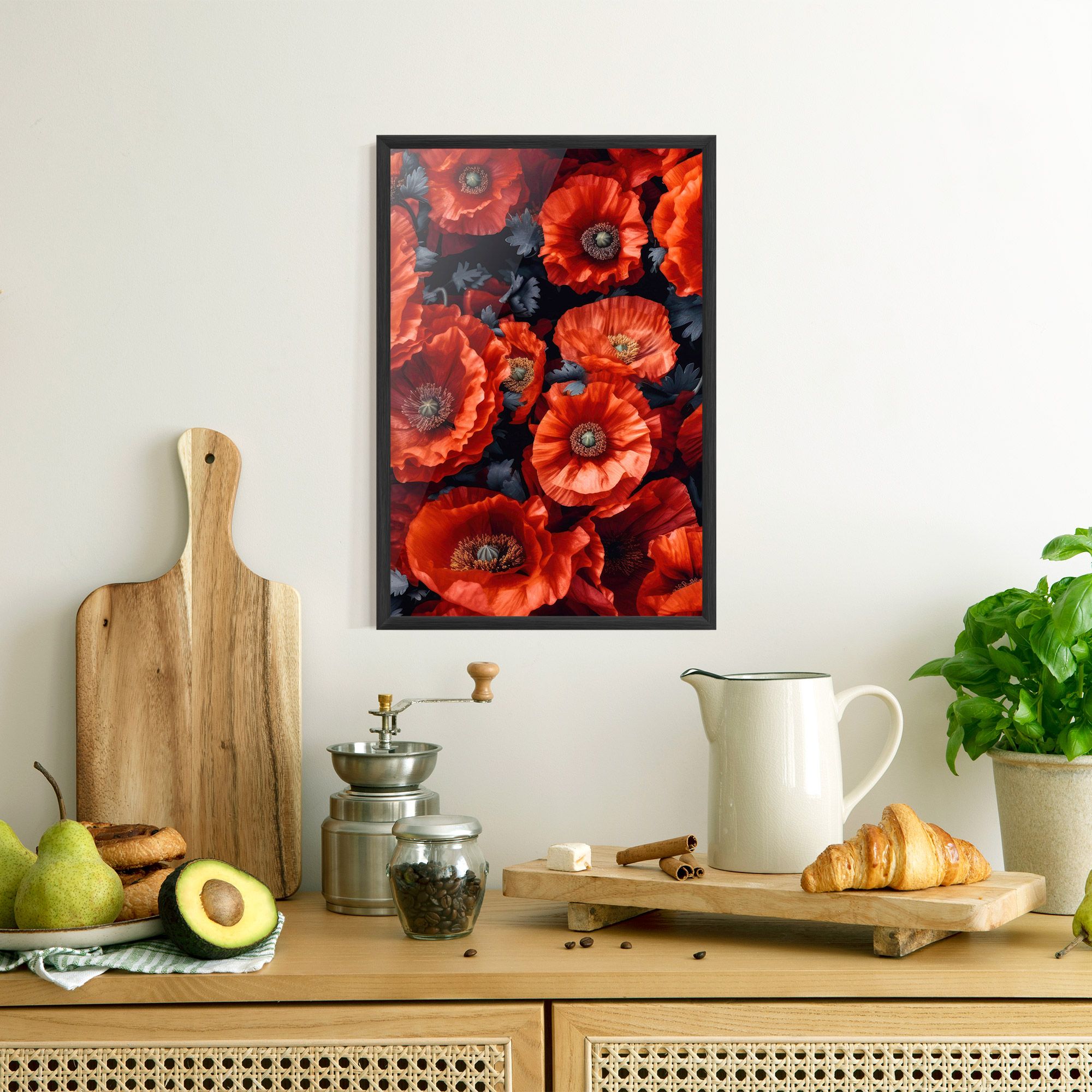 Black Red Poppies mockup 8