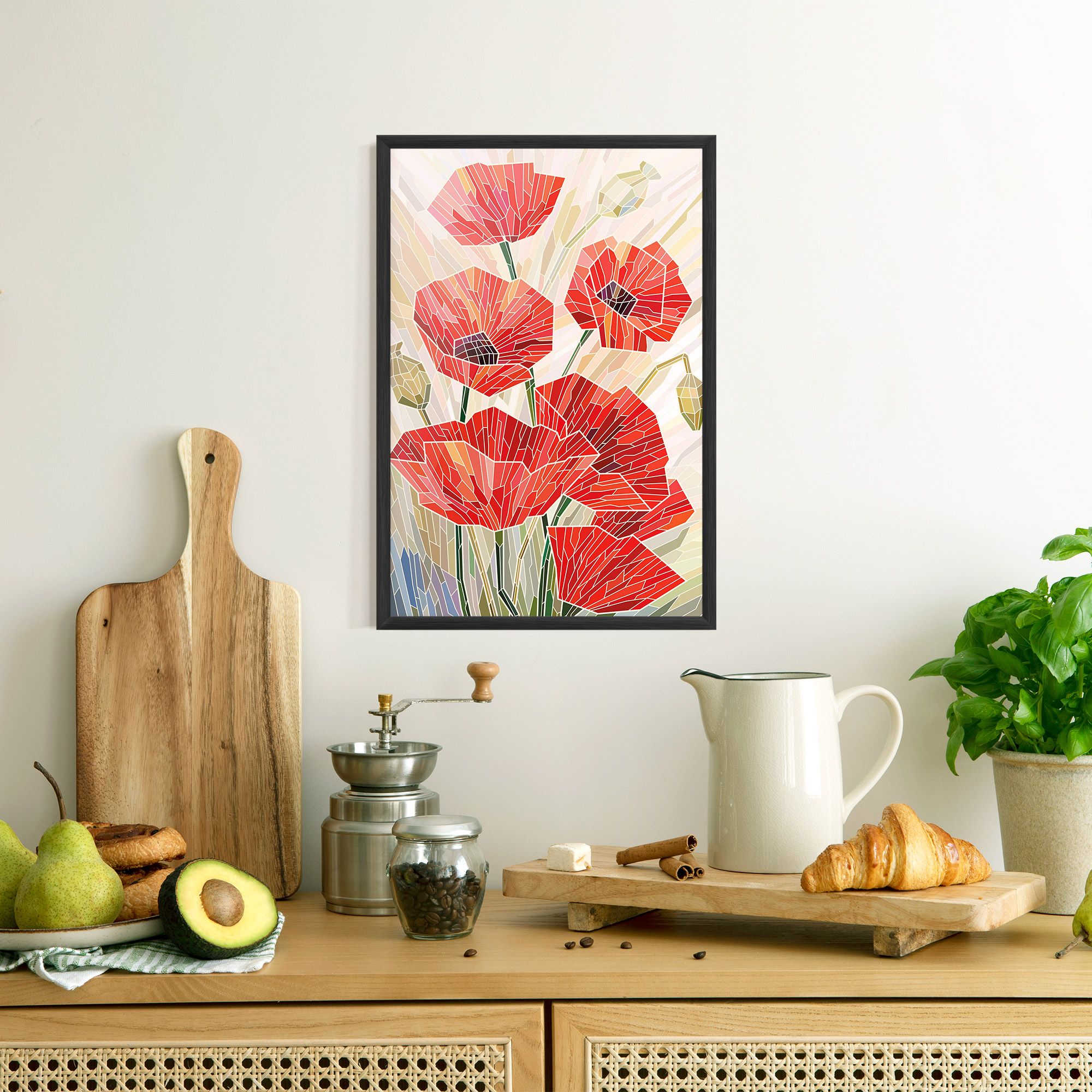 Poppy Stained Glass mockup 8