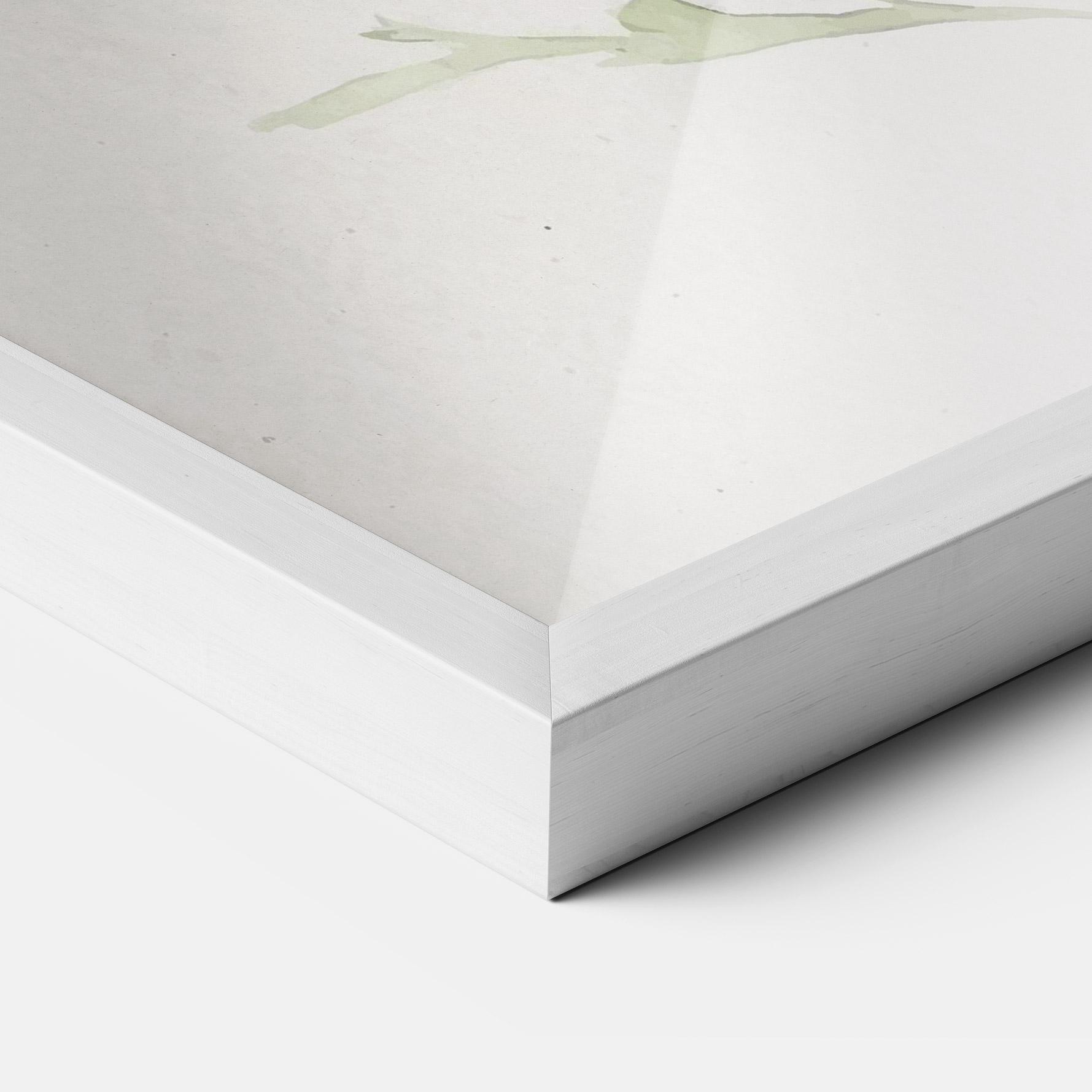 Рамкиран постер Painted White Daisy mockup 3