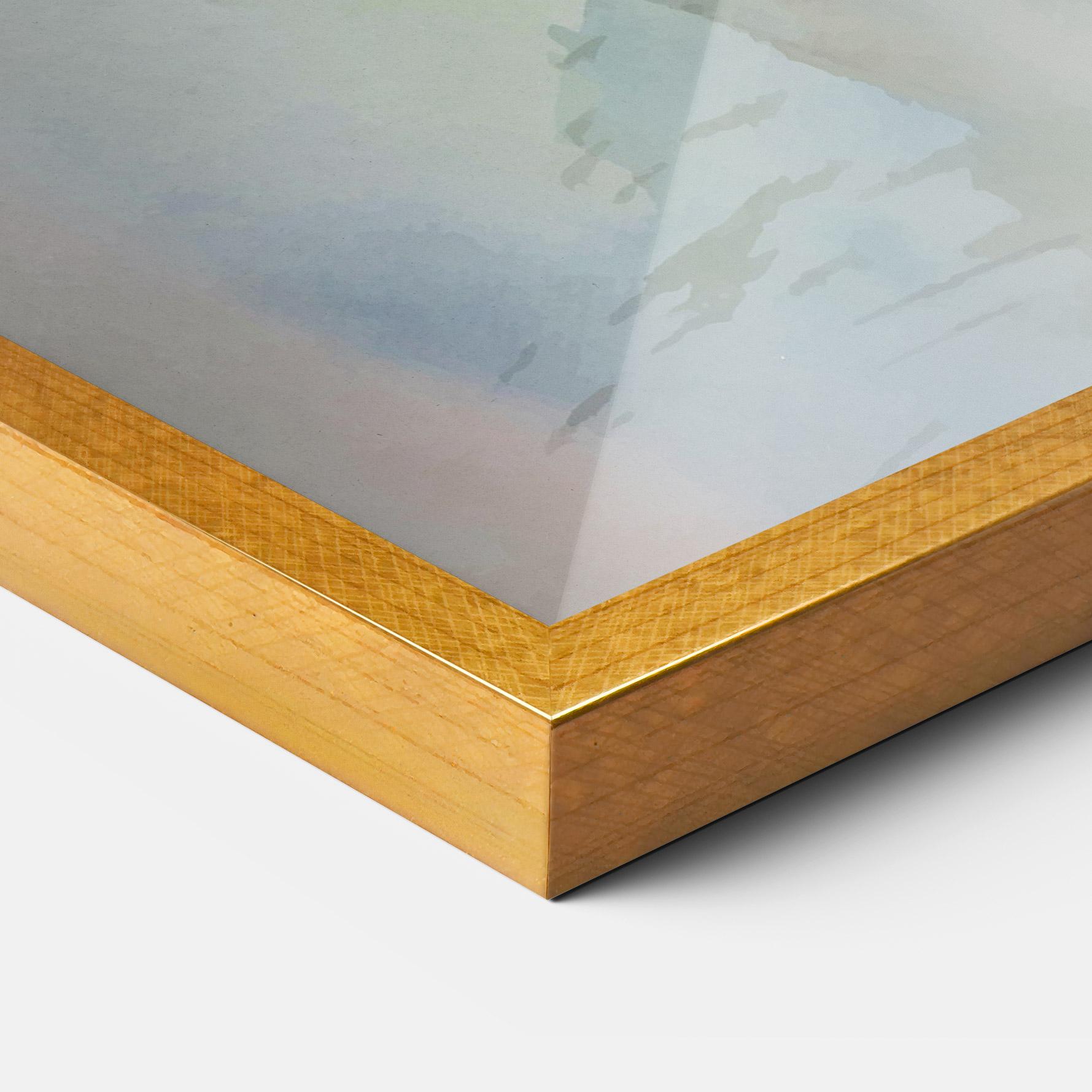 Рамкиран постер Old Daisy Paint mockup 3