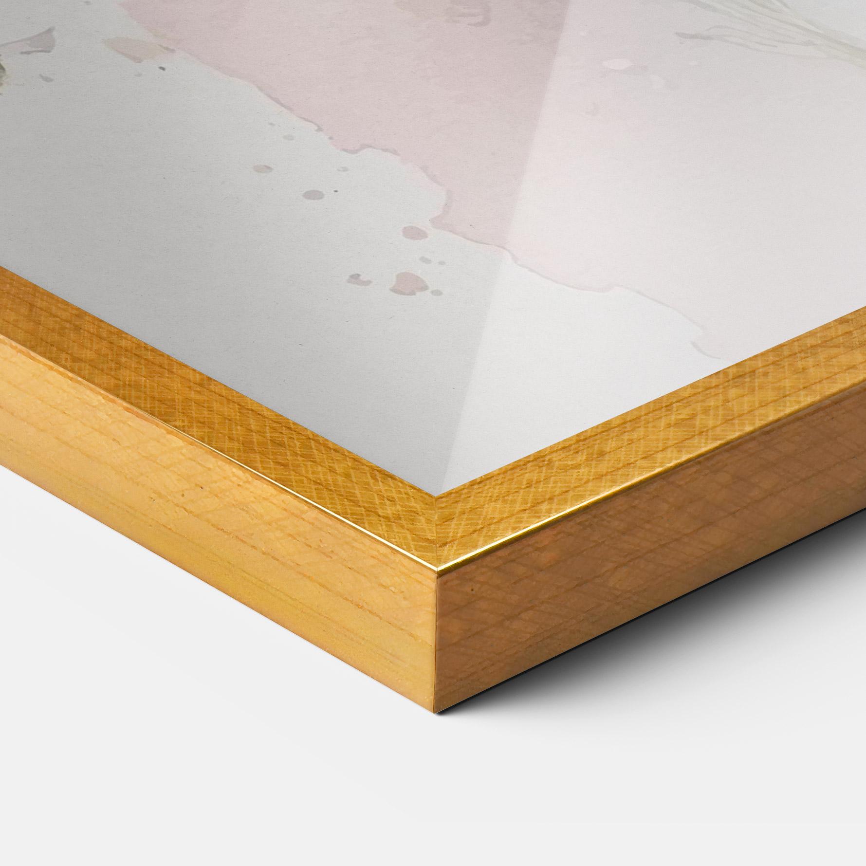 Рамкиран постер White Painted Daisy mockup 3