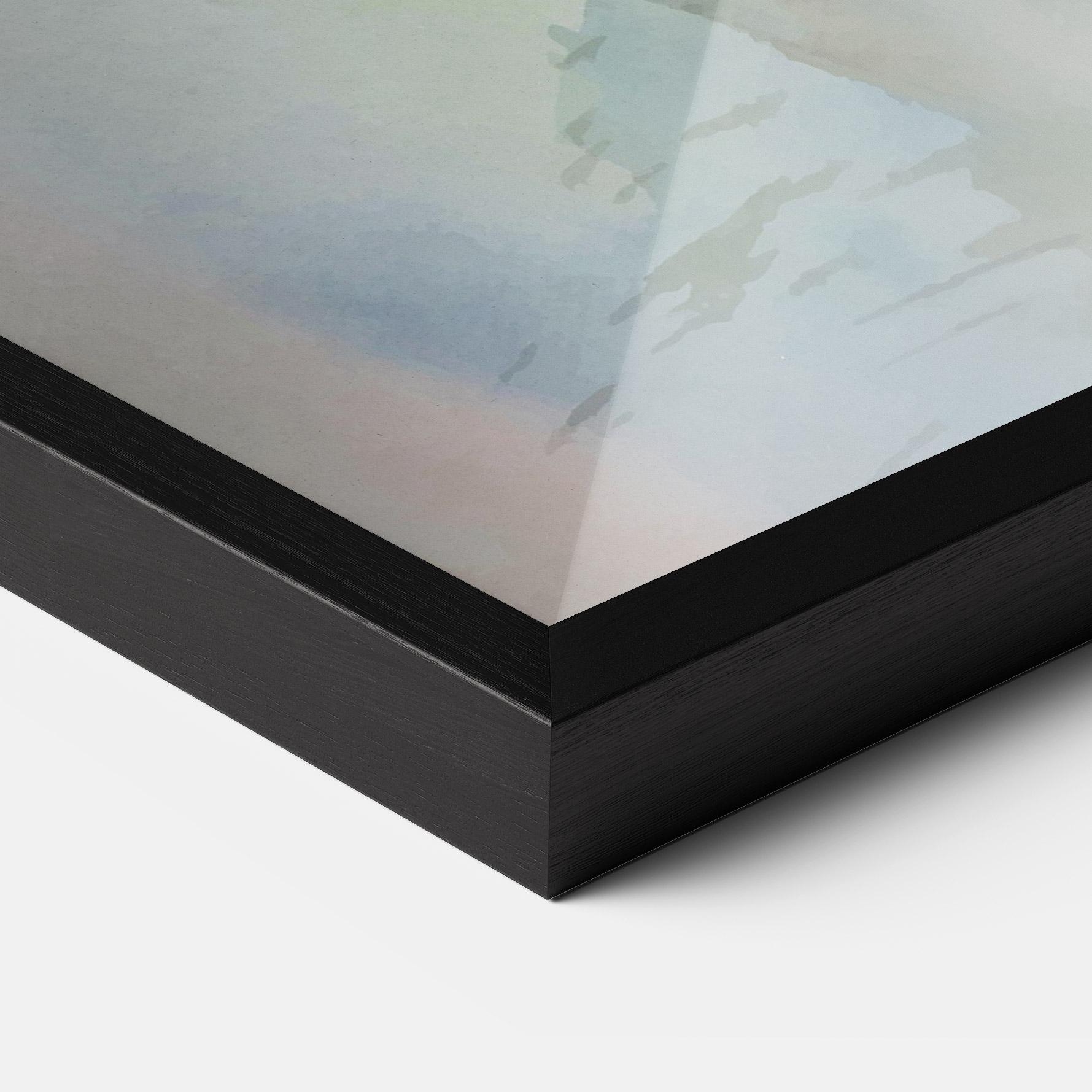 Рамкиран постер Old Daisy Paint mockup 3