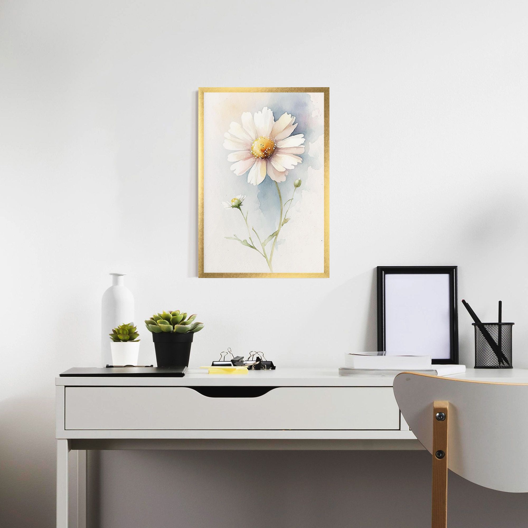 Painted White Daisy mockup 7