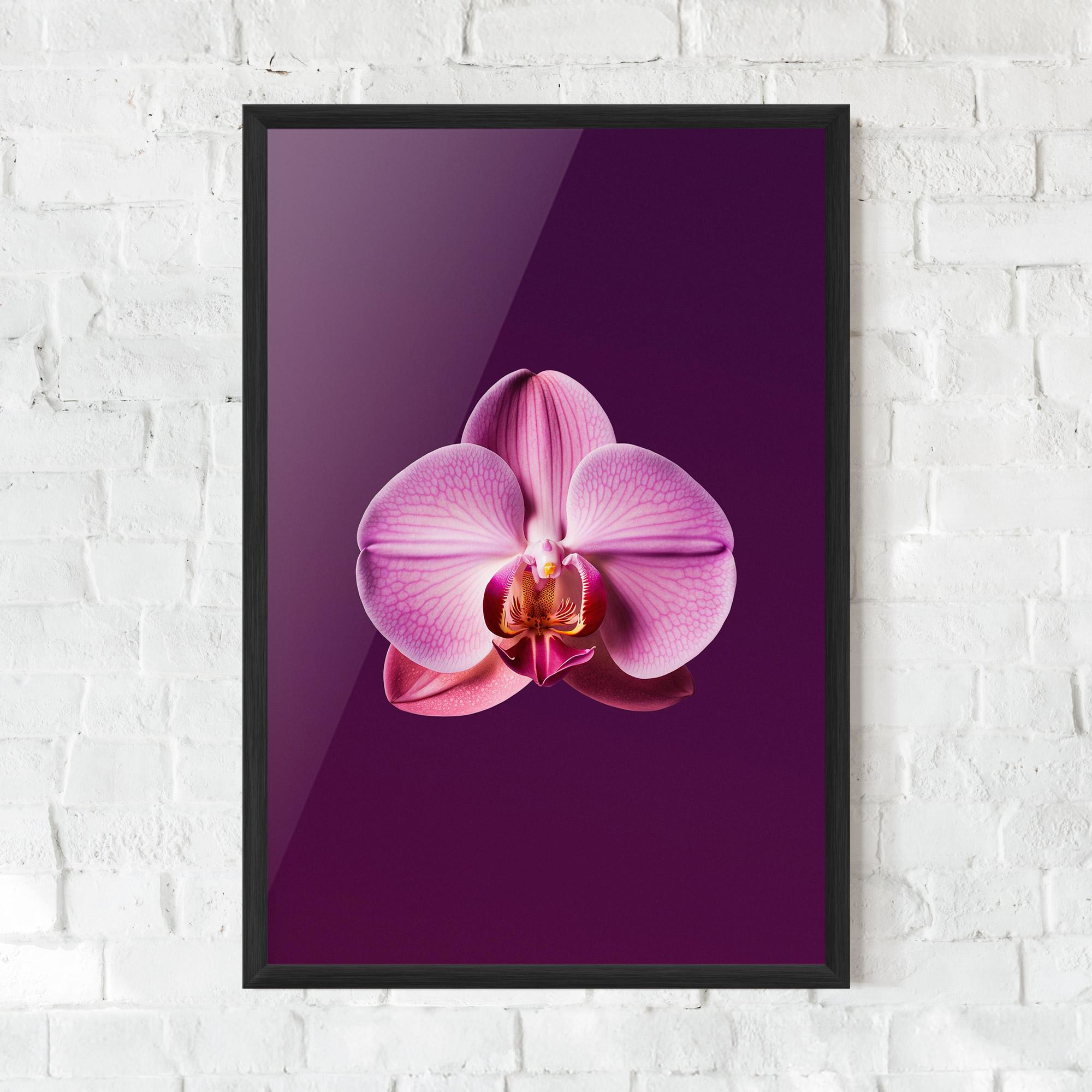 Рамкиран постер Purple Orchid mockup 0