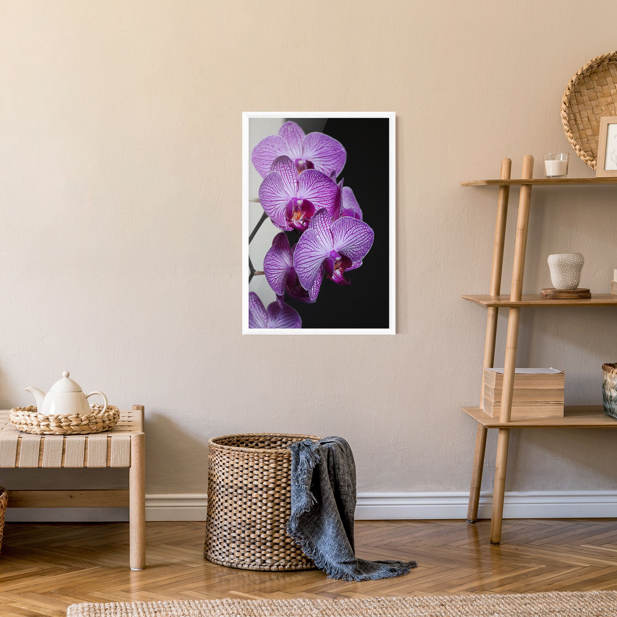 Purple Orchid On Black mockup 9