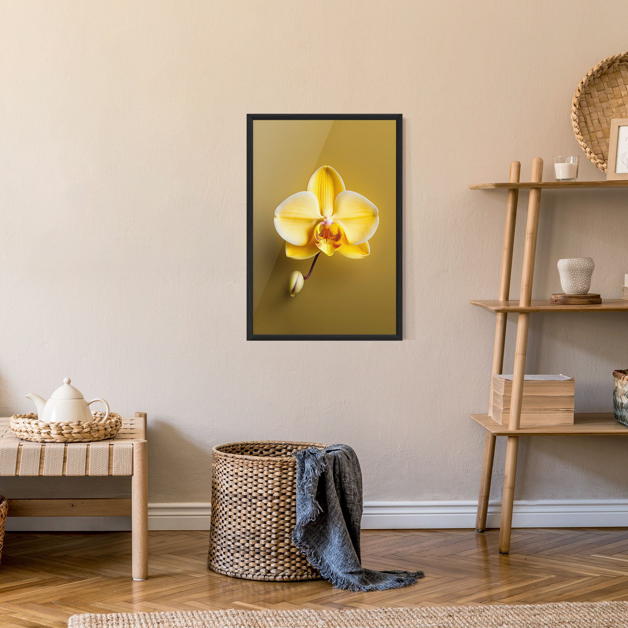 Pastel Yellow Orchid mockup 9