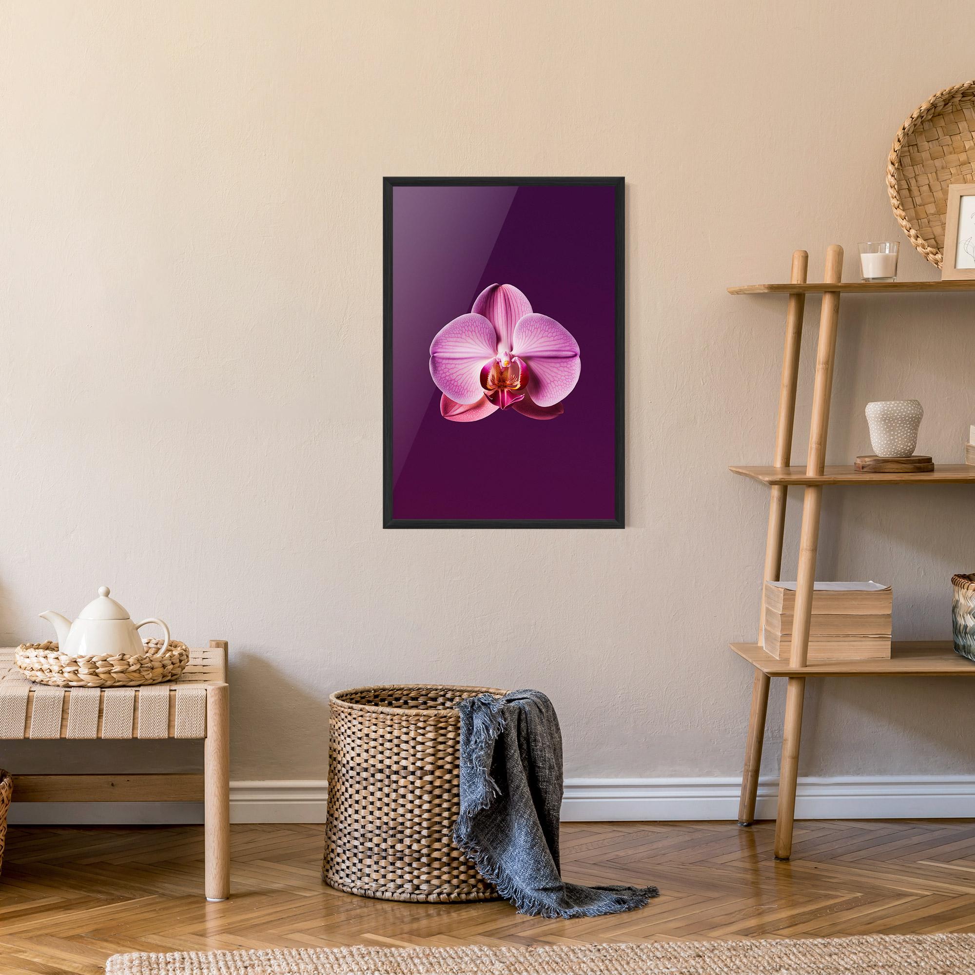 Рамкиран постер Purple Orchid mockup 9
