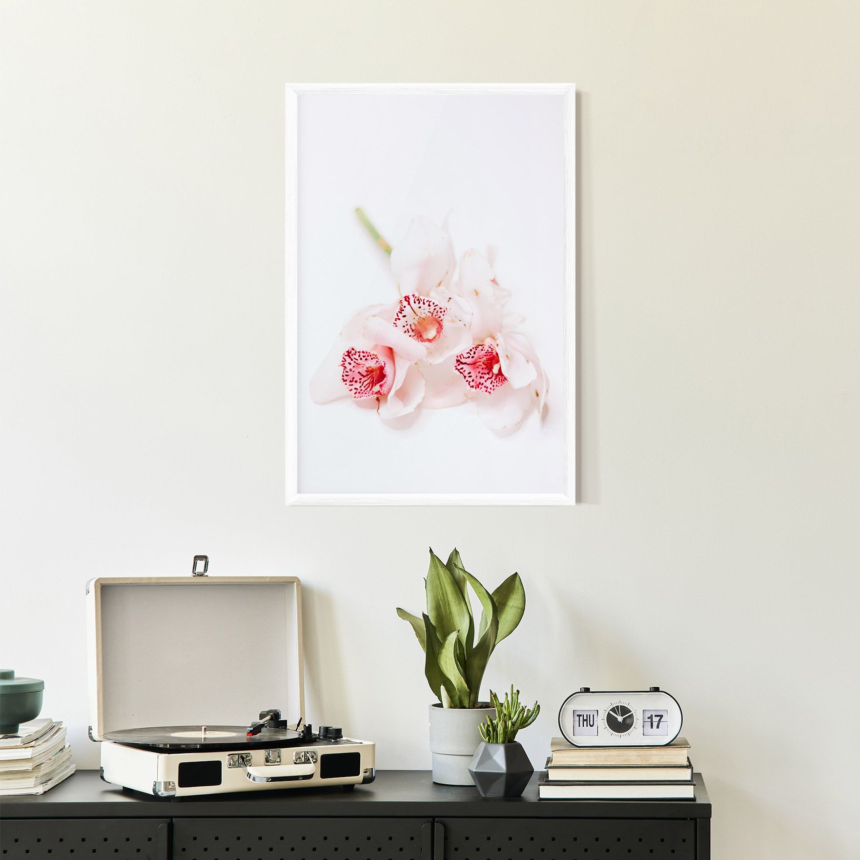 White Orchid With Pink mockup 2