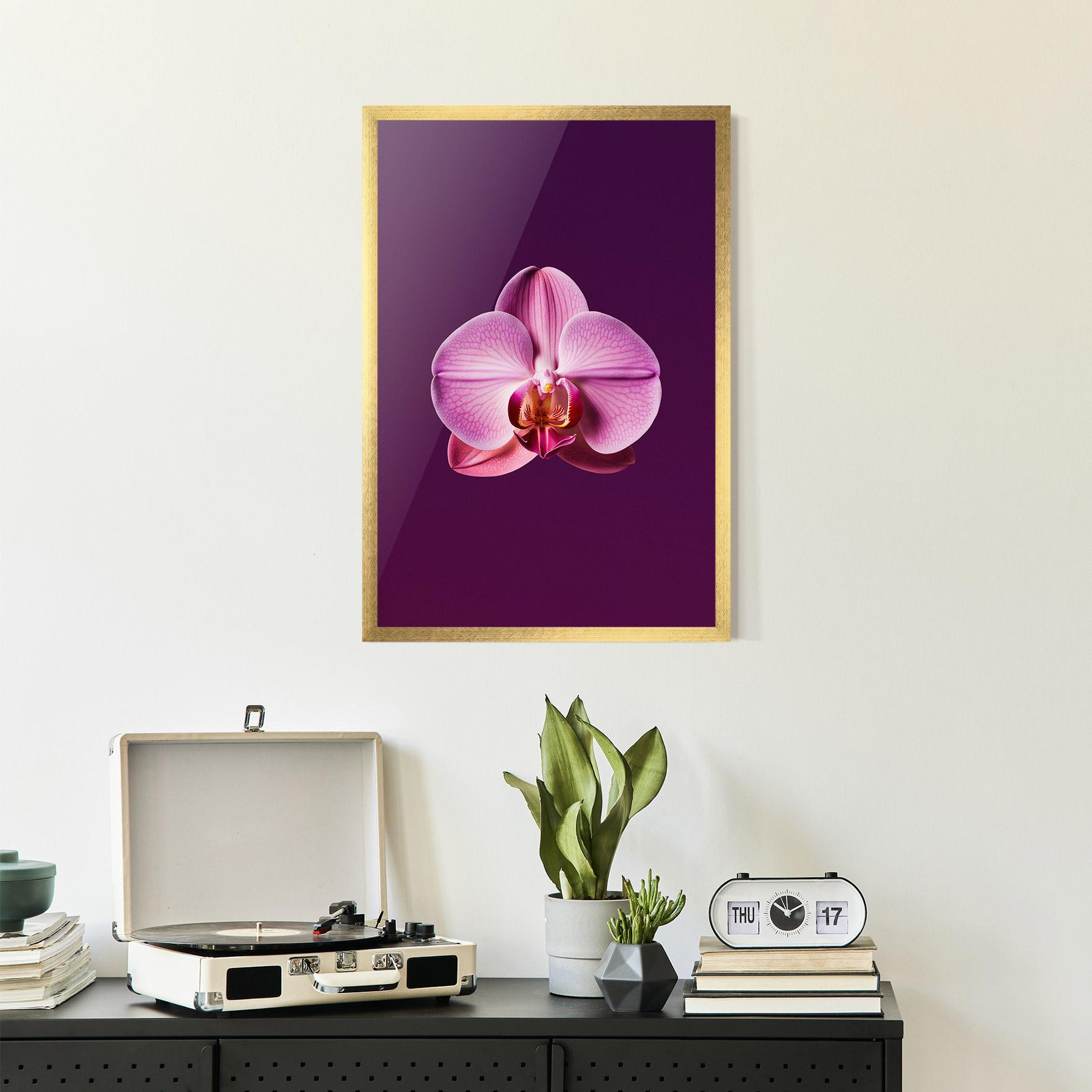 Рамкиран постер Purple Orchid mockup 2