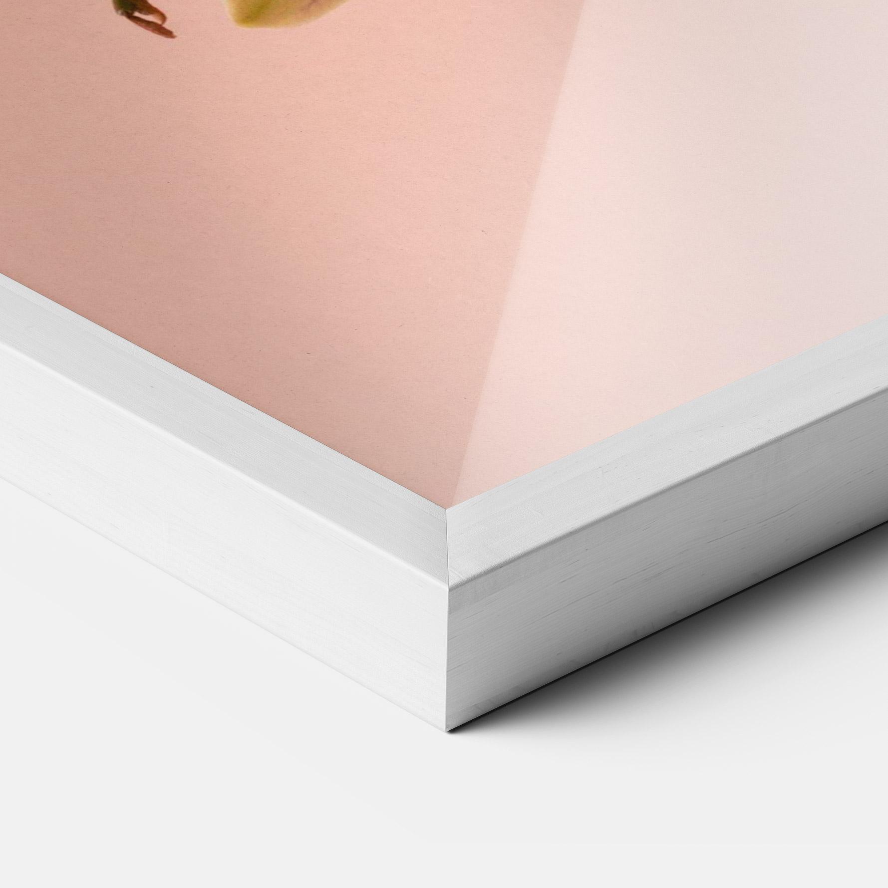 Рамкиран постер Orchids On Pink mockup 3