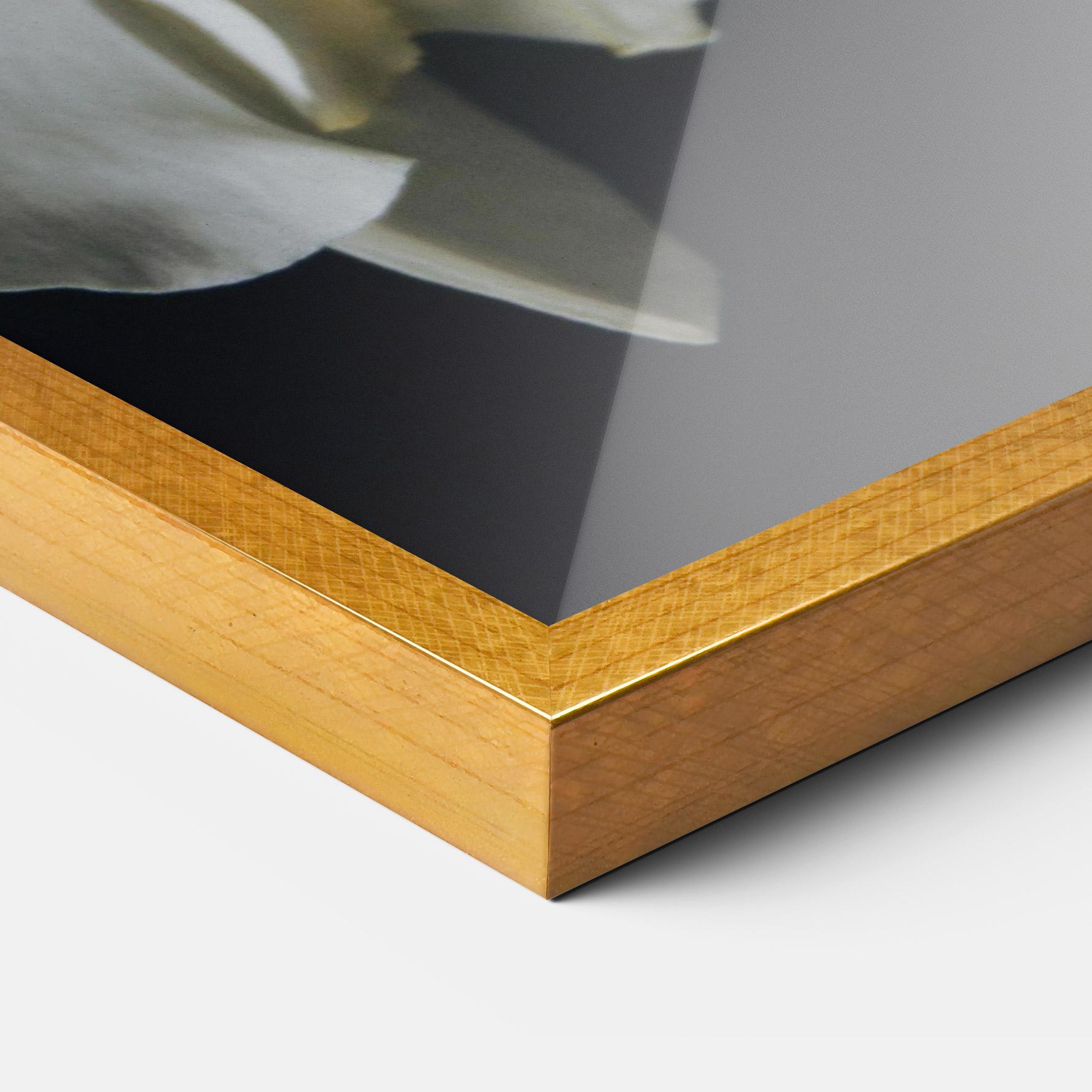 Рамкиран постер White Orchid On Black mockup 3