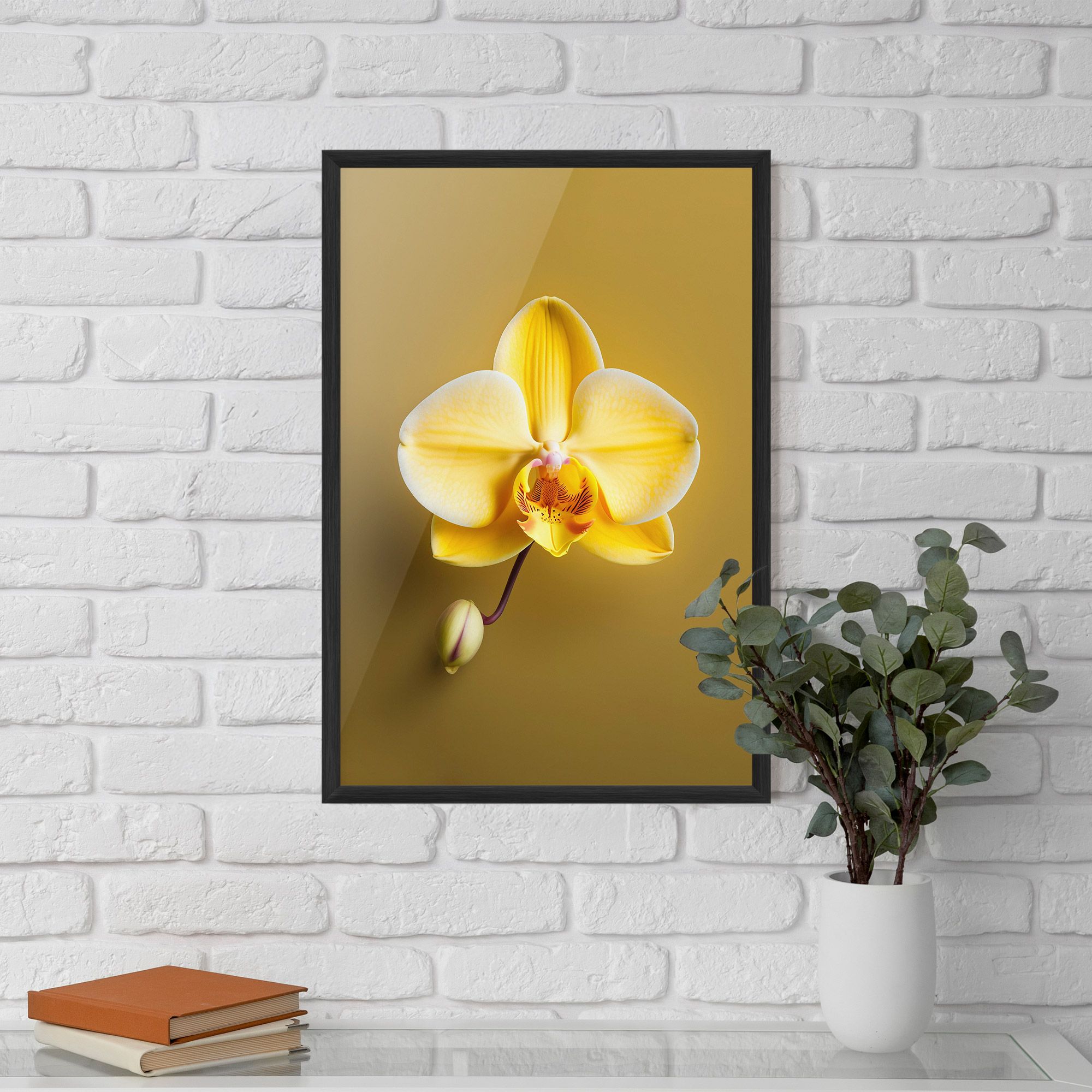 Pastel Yellow Orchid mockup 5