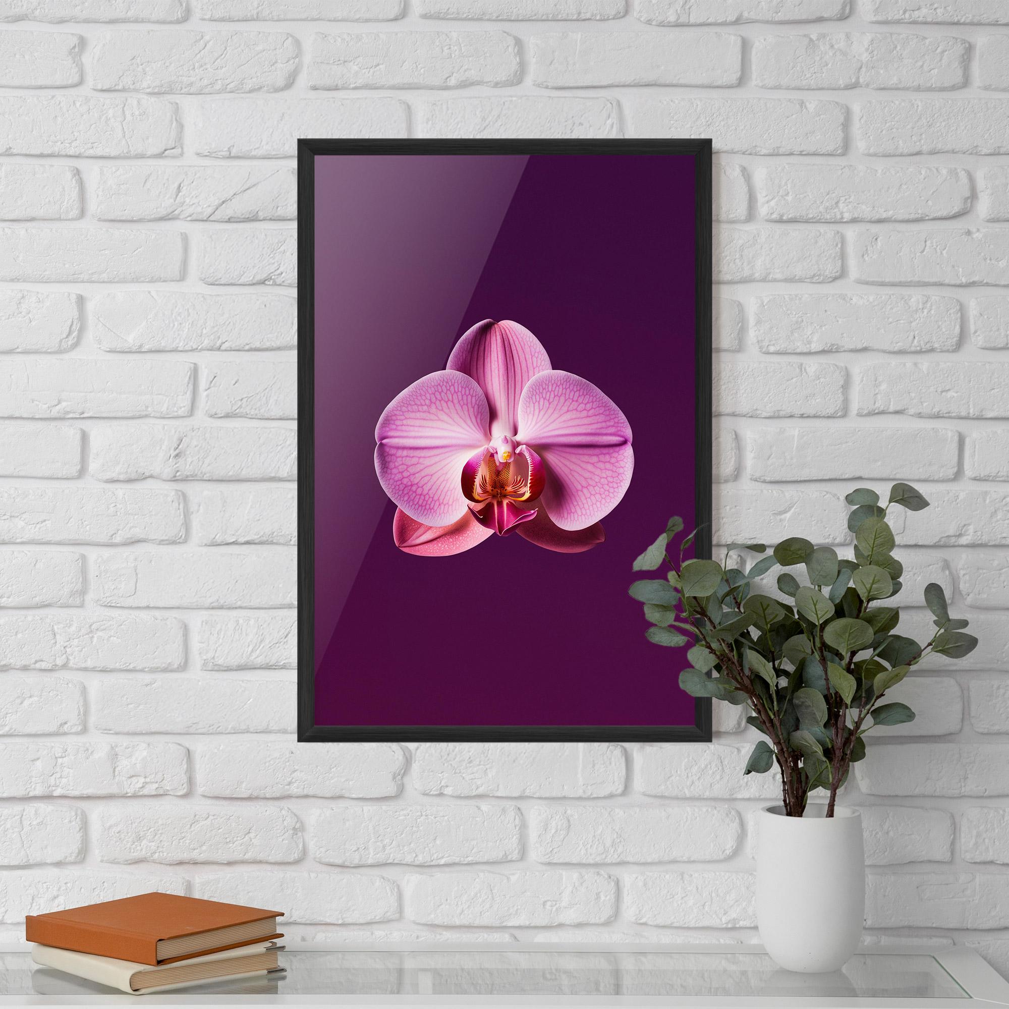Рамкиран постер Purple Orchid mockup 5