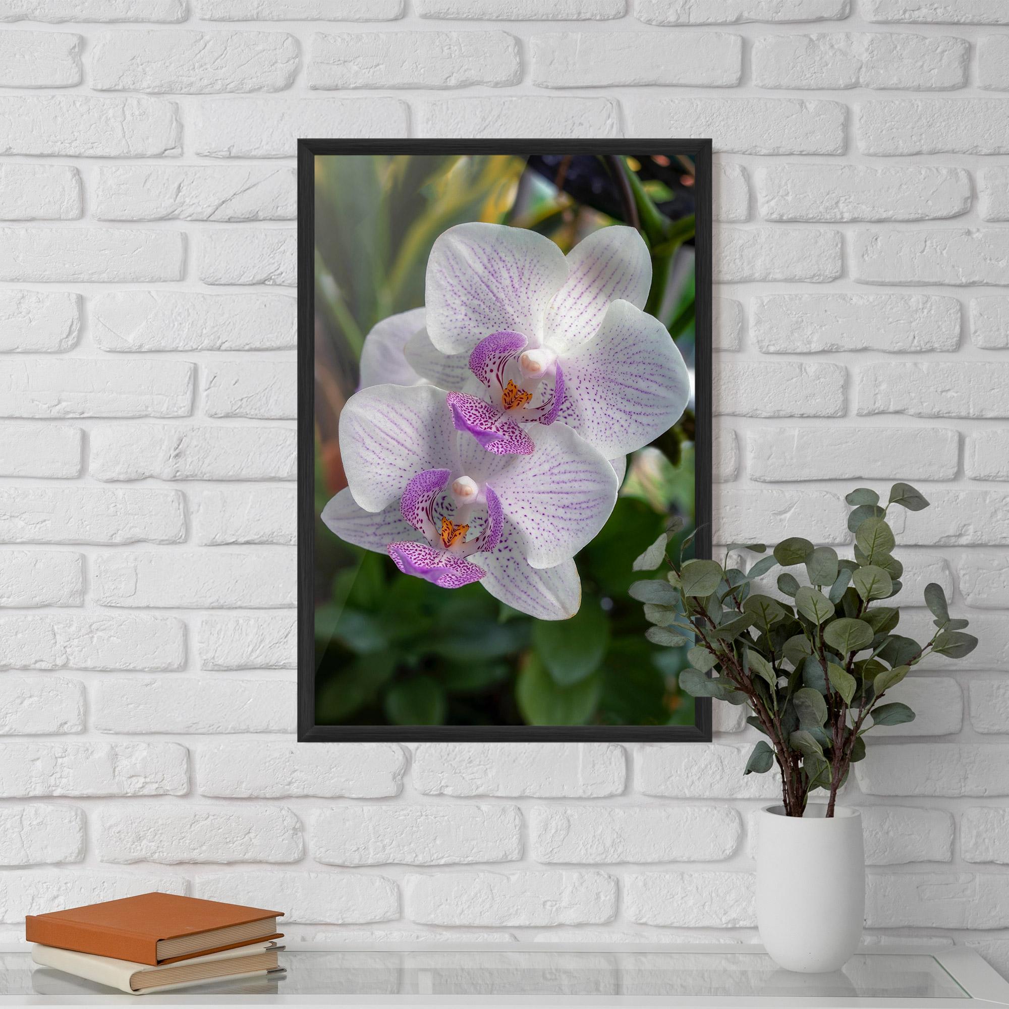 Рамкиран постер White Orchids mockup 5