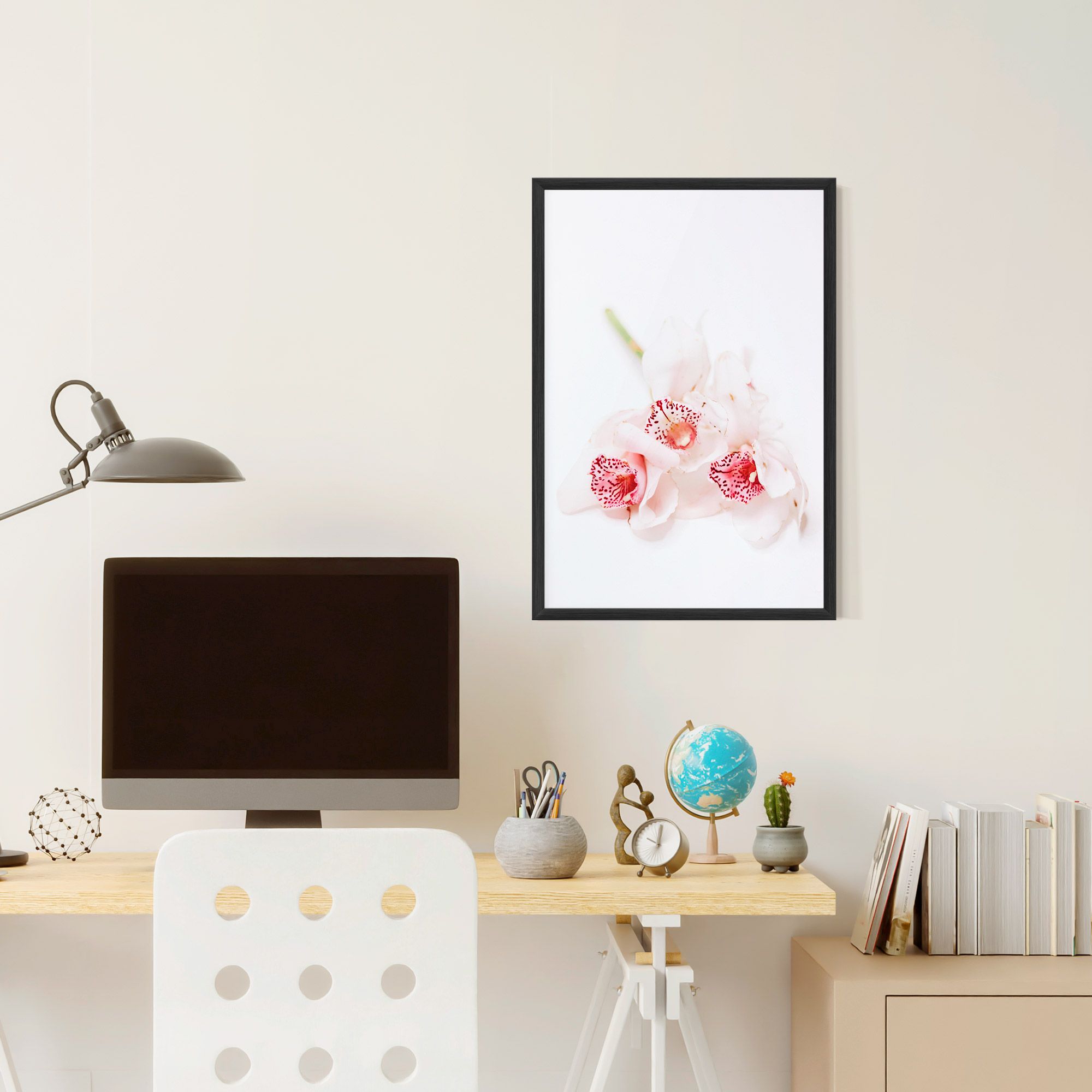 White Orchid With Pink mockup 6
