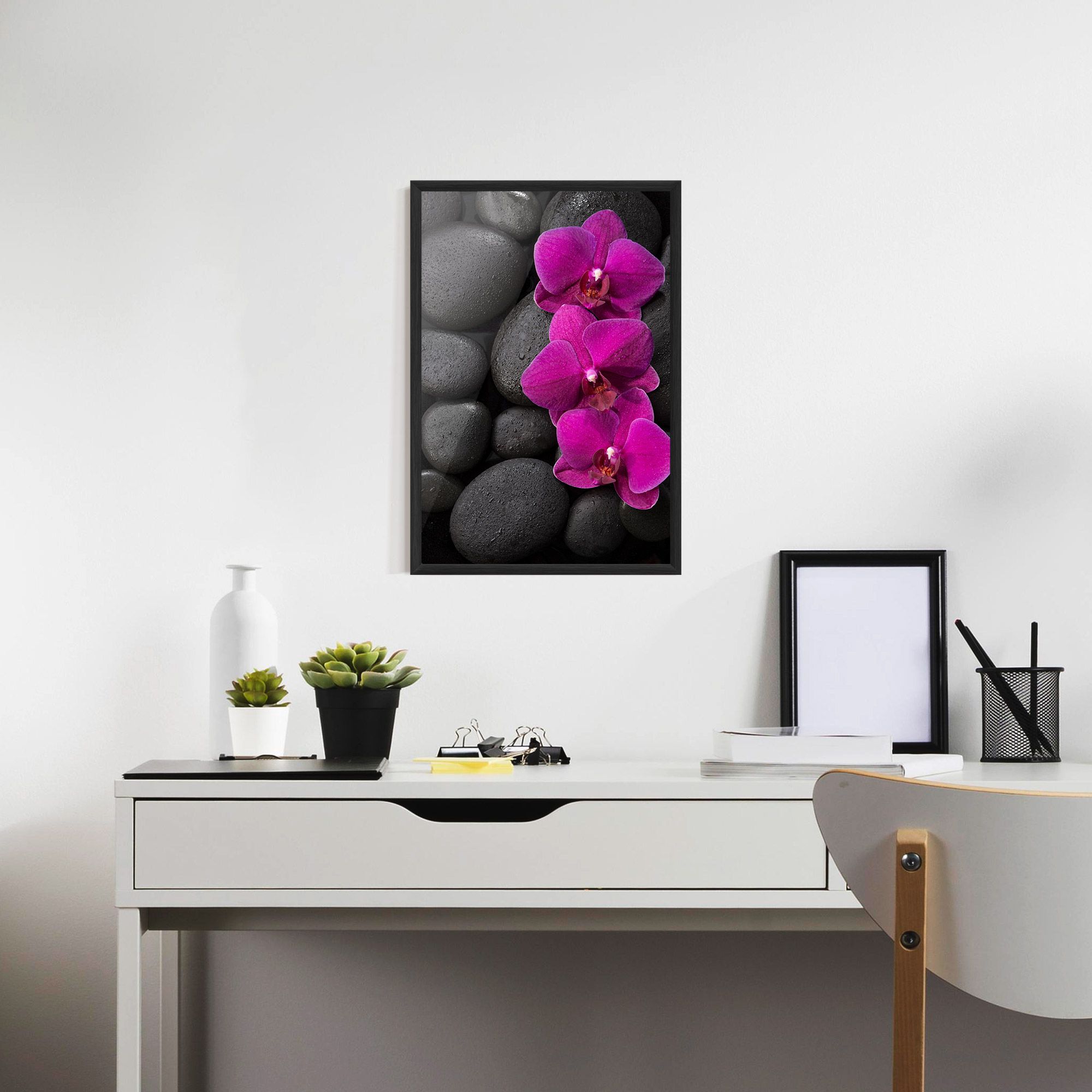 Purple Orchid On Rocks mockup 7