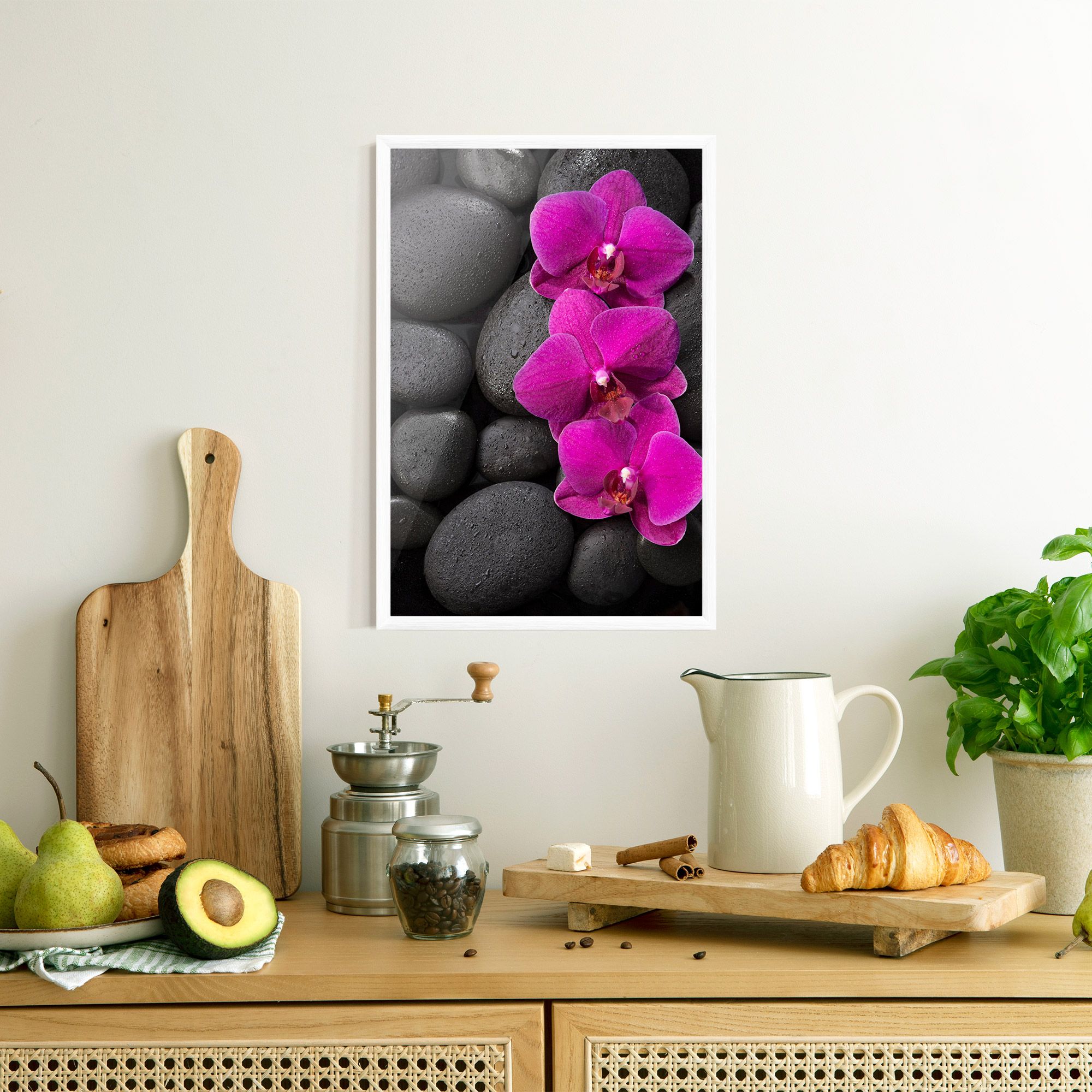 Purple Orchid On Rocks mockup 8