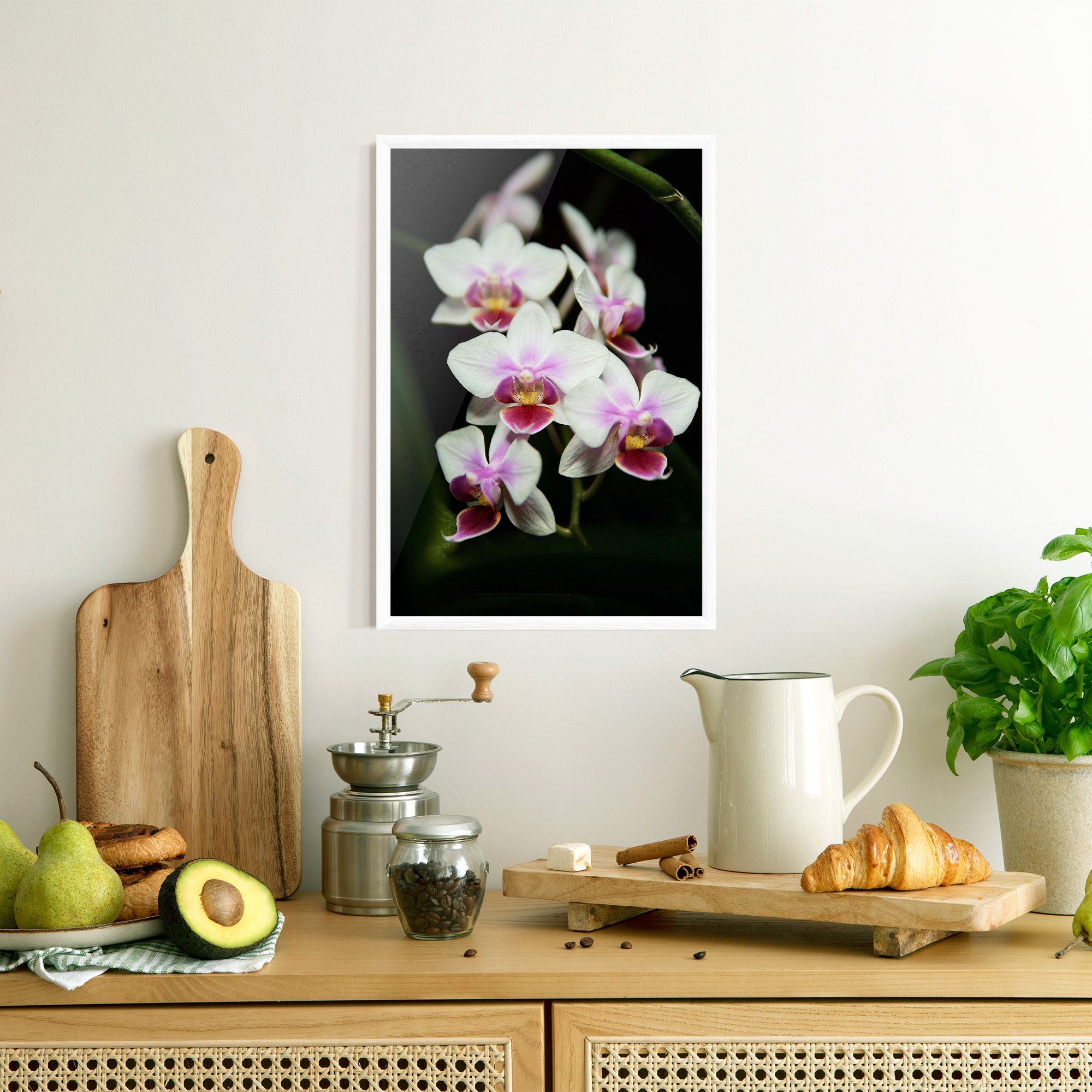 Wild White Purple Orchid mockup 8
