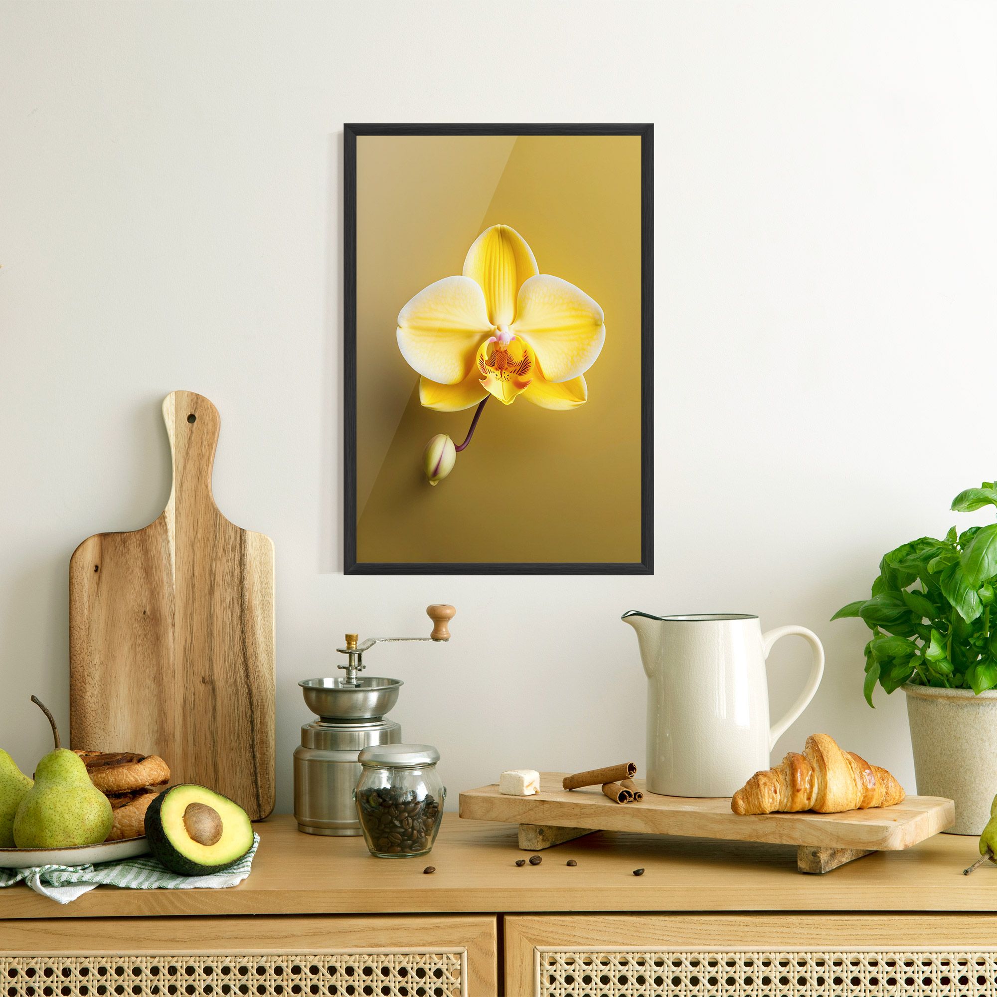 Pastel Yellow Orchid mockup 8
