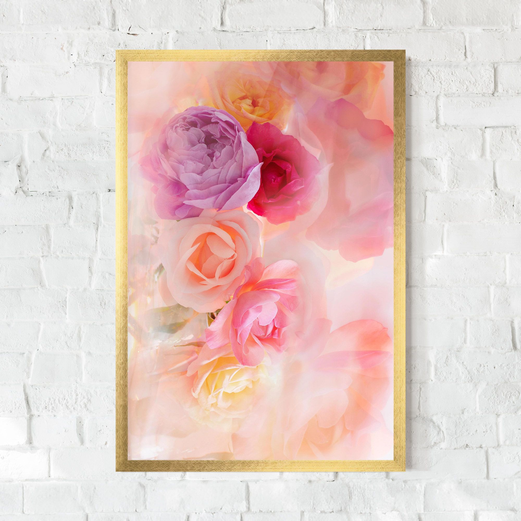 Pastel Color Roses mockup 0