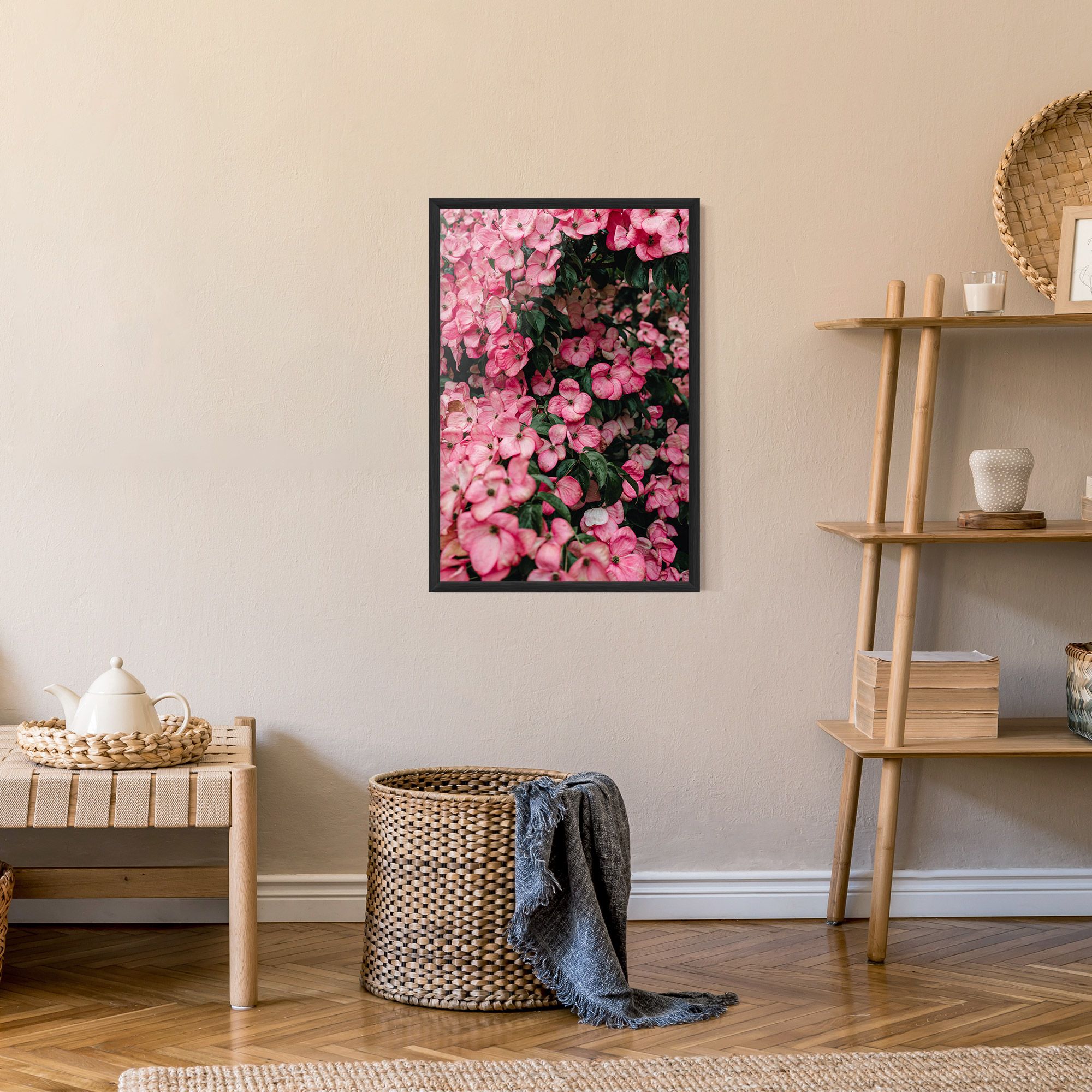Pink Rose Flower Tree mockup 9