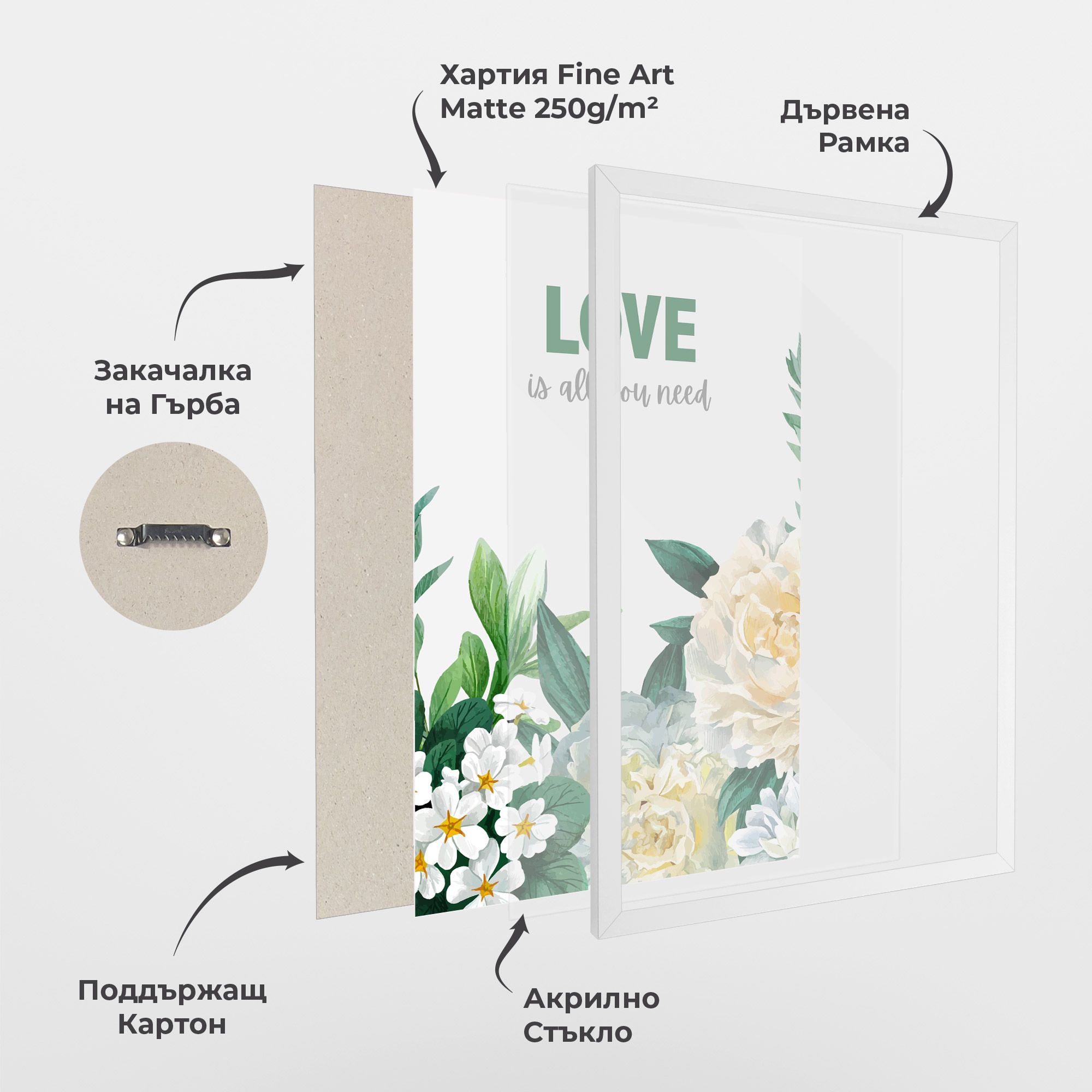 Green Rose Love mockup 1