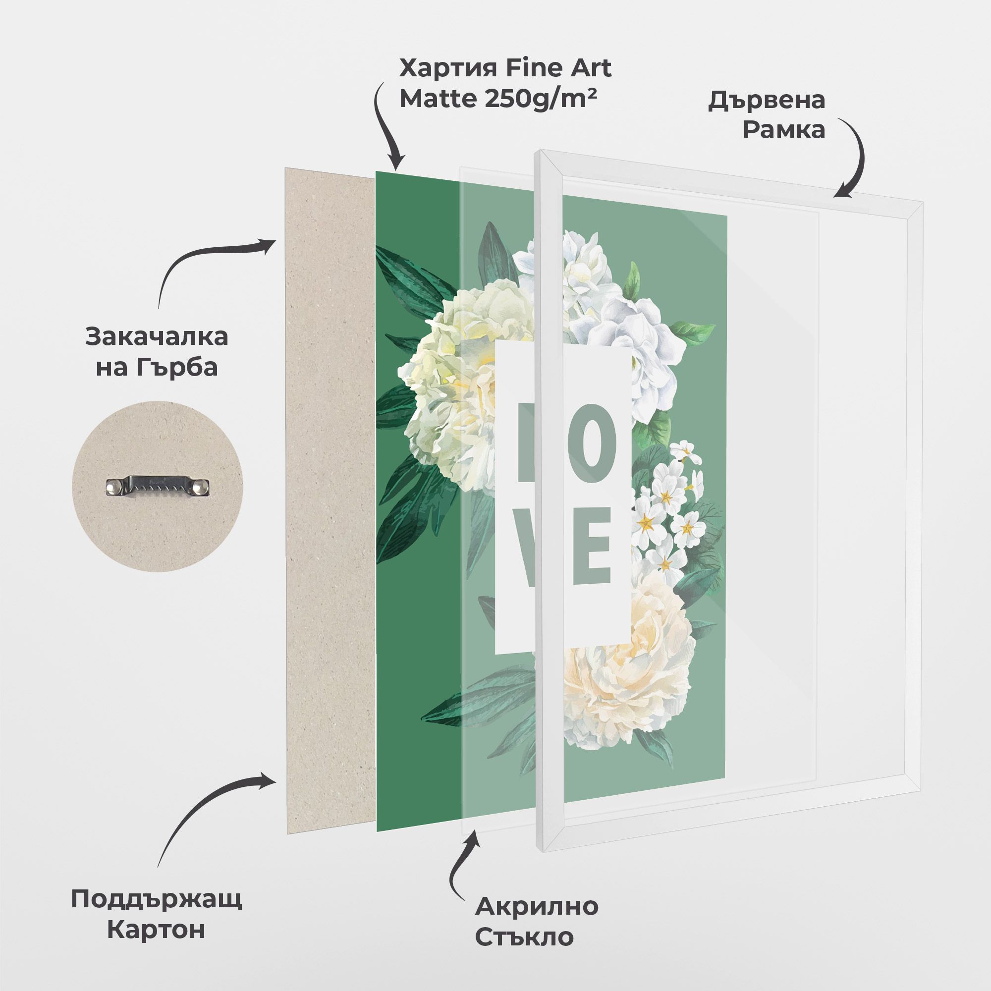 Love Green Rose mockup 1