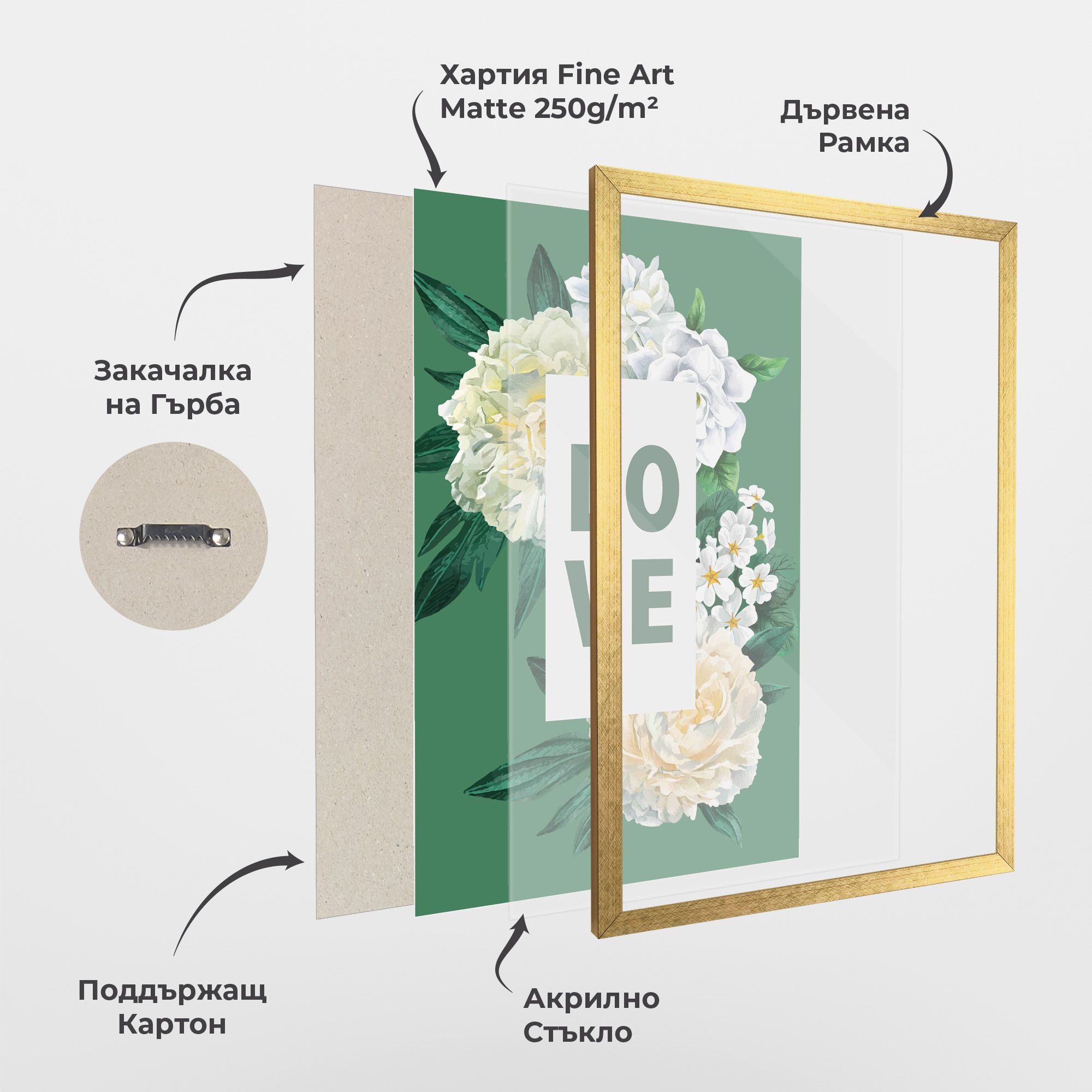 Love Green Rose mockup 1