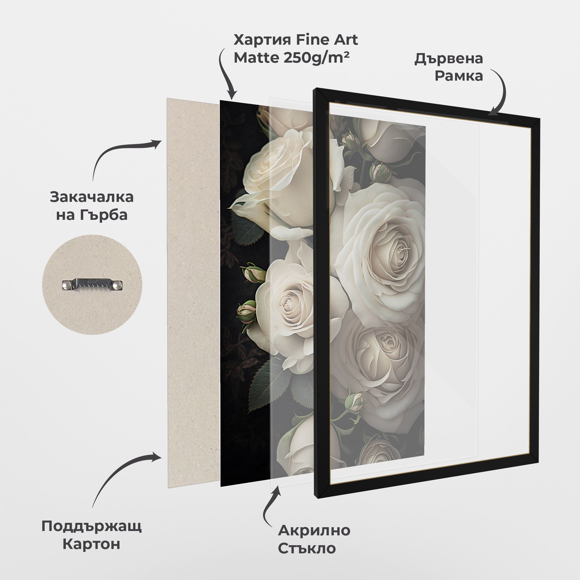 Cream Roses Close Up mockup 1