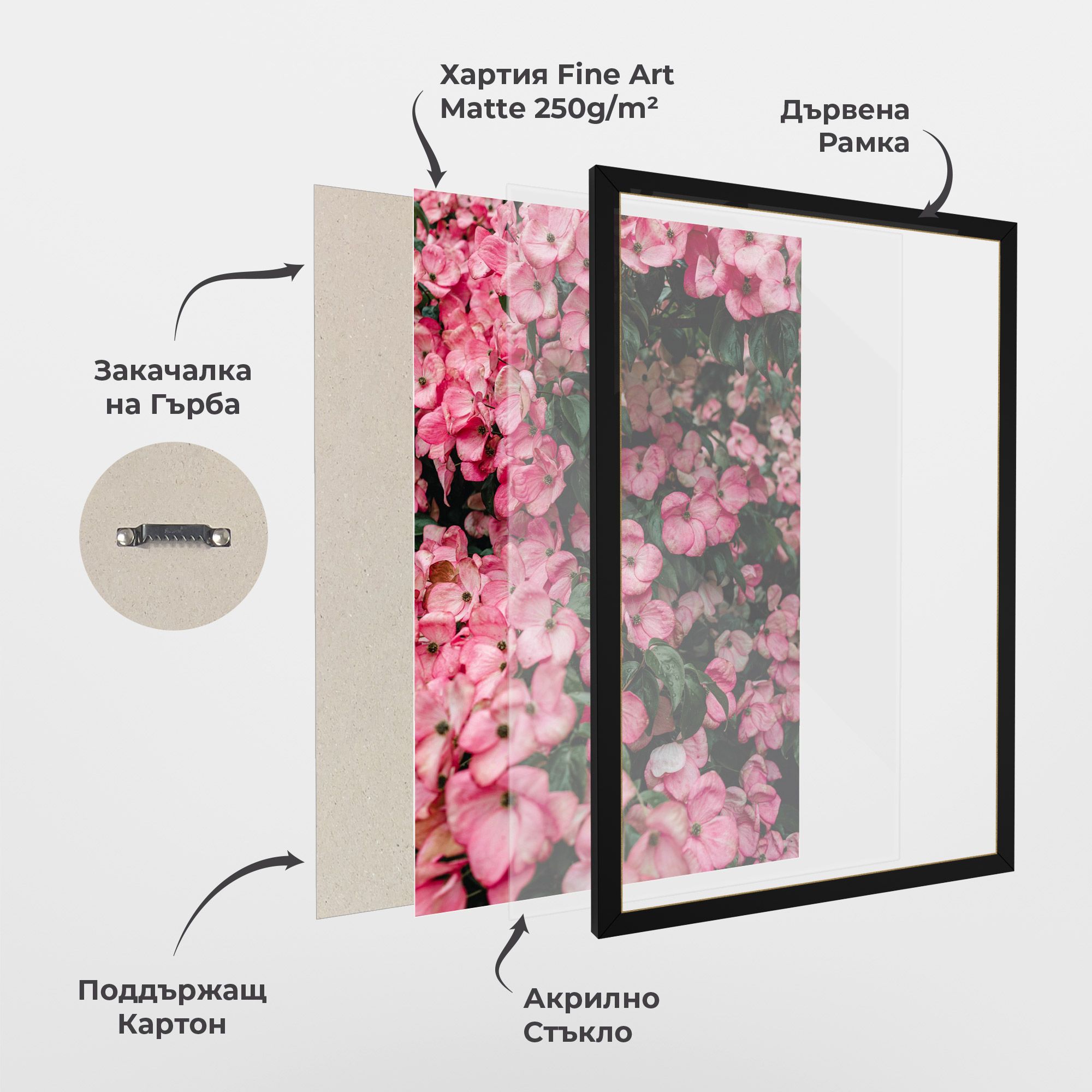Pink Rose Flower Tree mockup 1