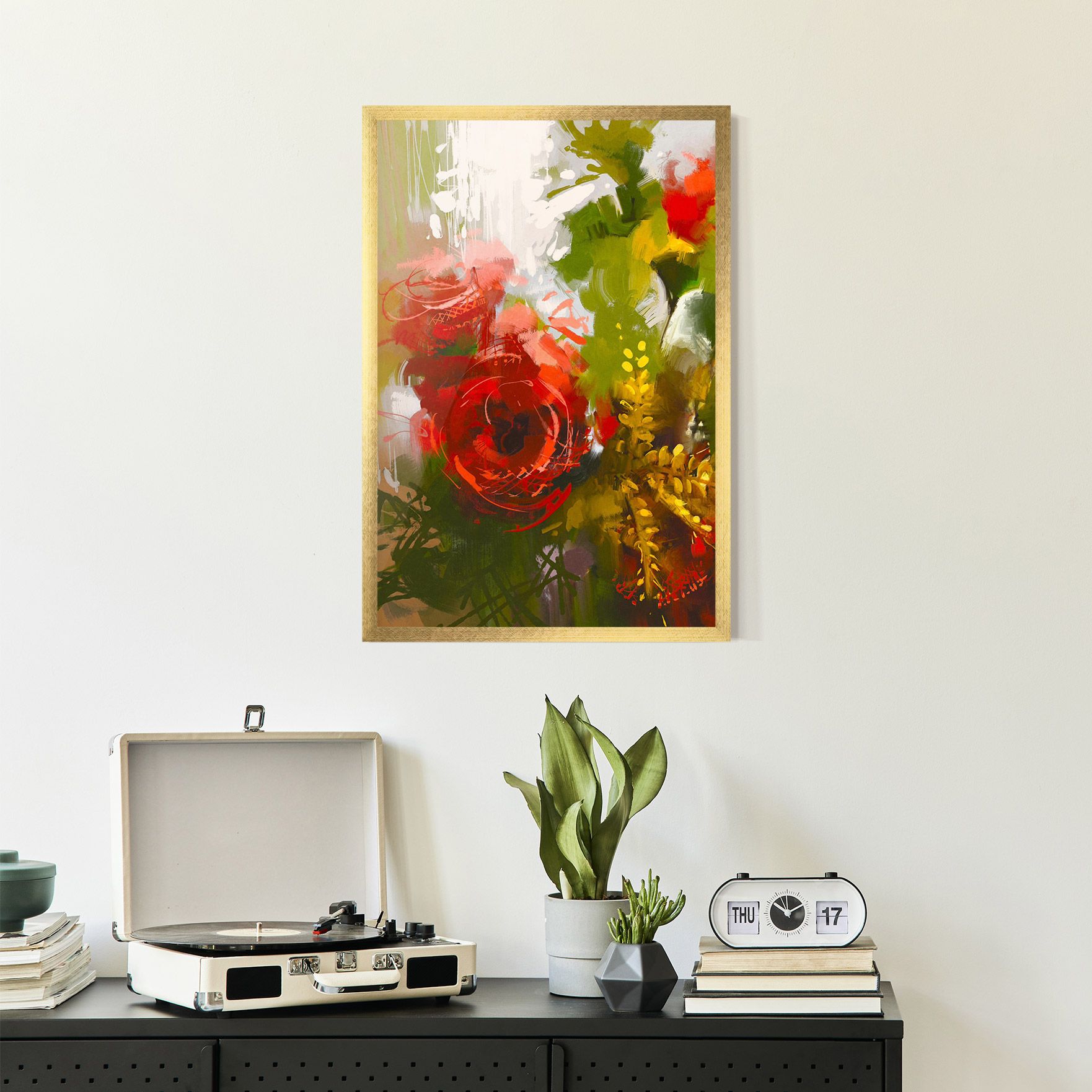 Red Rose Painting mockup 2