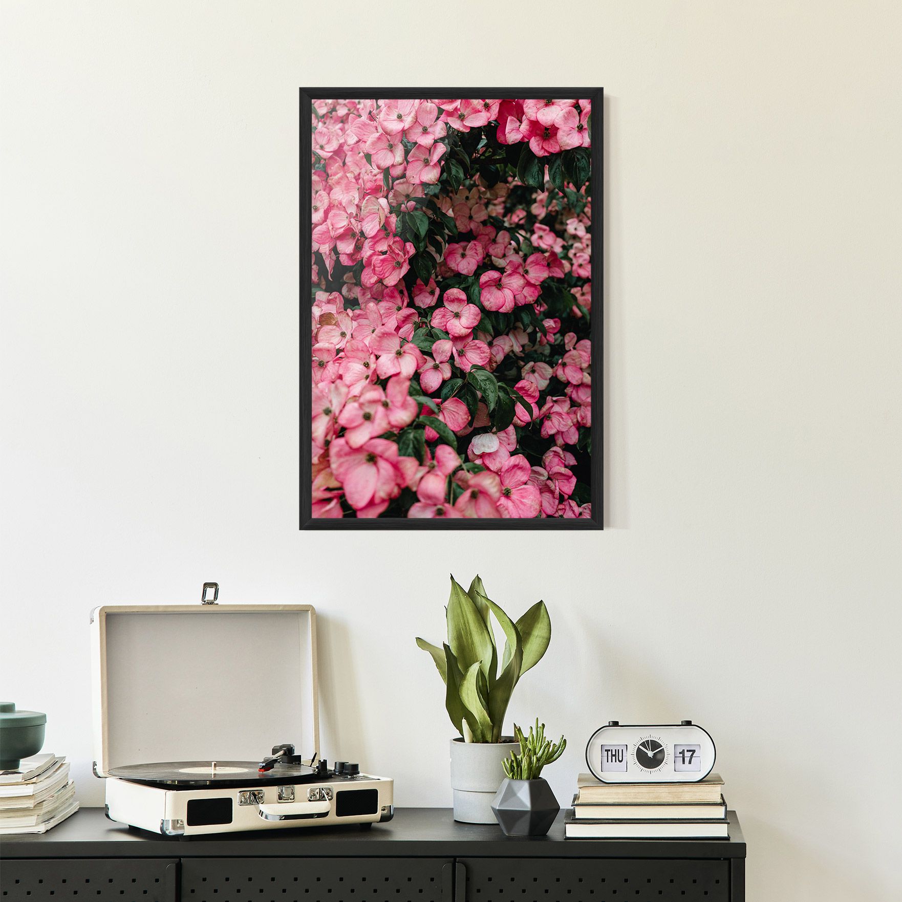 Pink Rose Flower Tree mockup 2