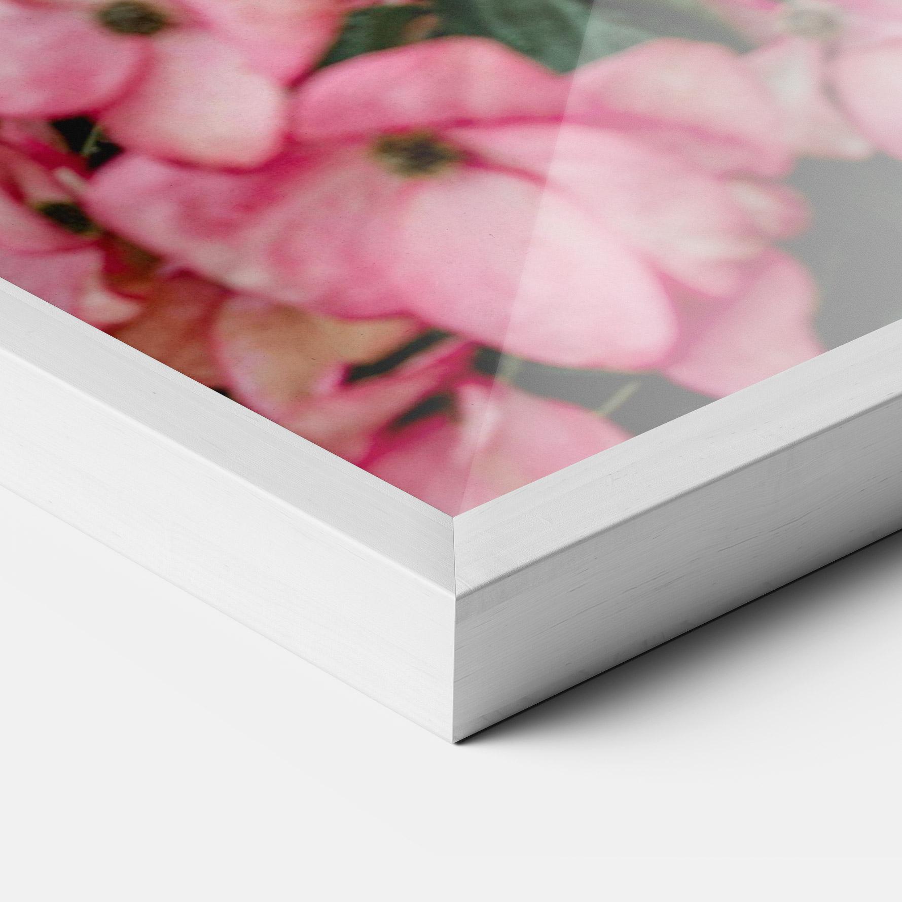 Рамкиран постер Pink Rose Flower Tree mockup 3