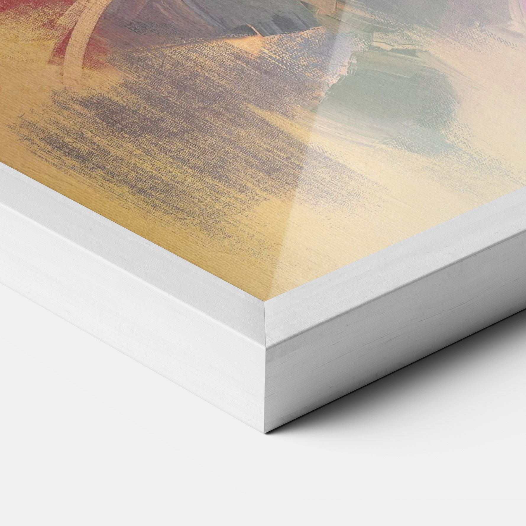 Pink Rose Painting mockup 3