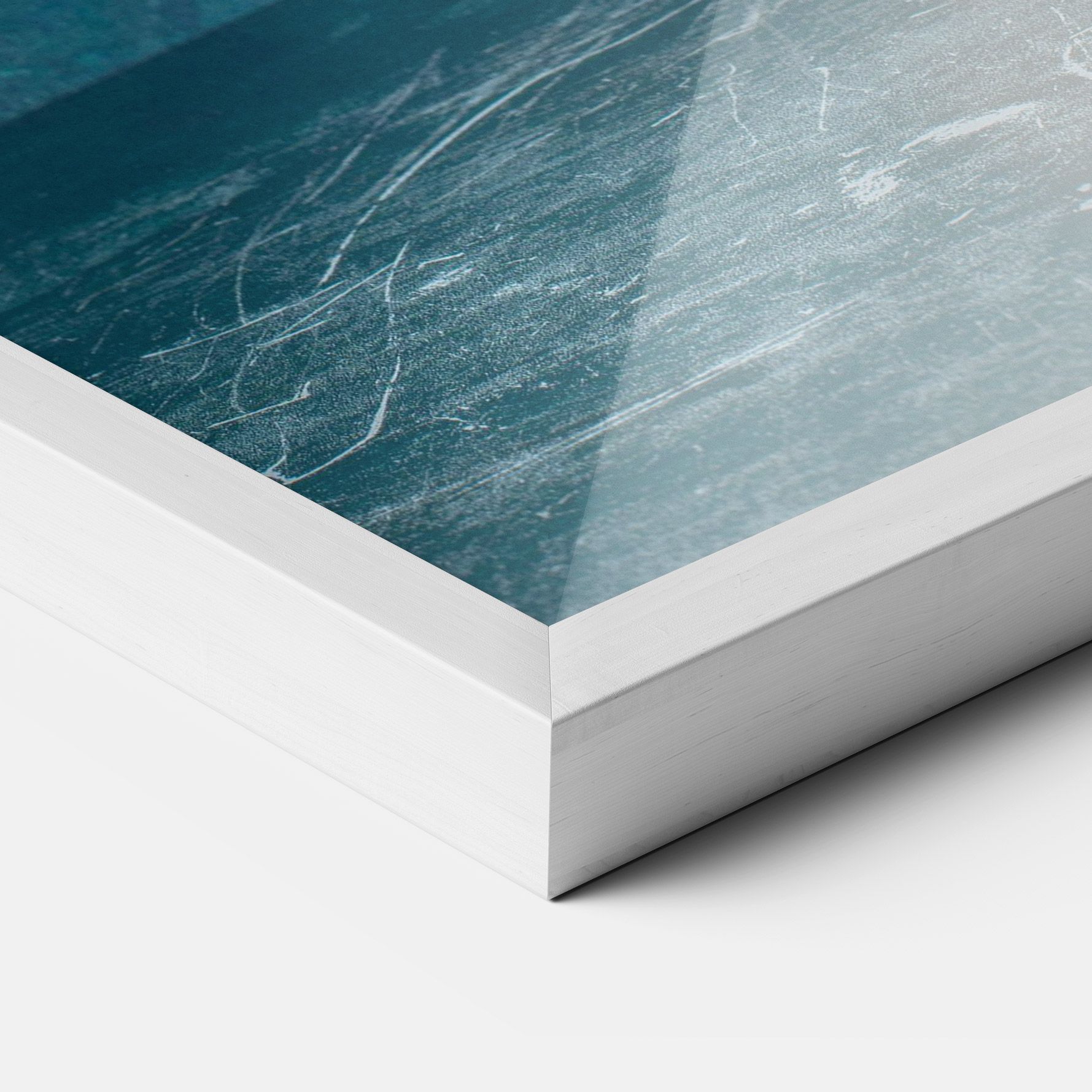 White Roses On Blue mockup 3