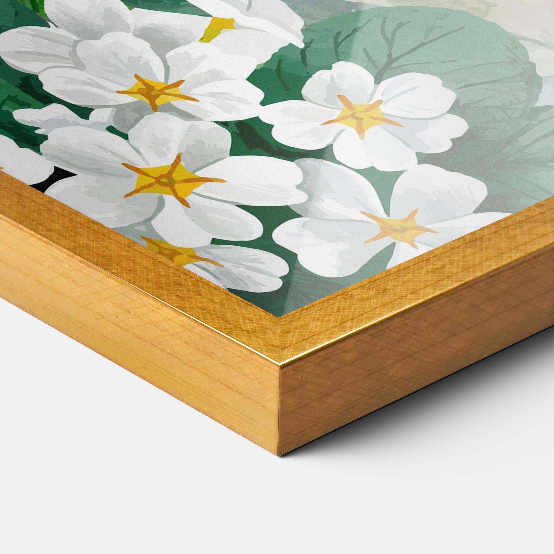 Рамкиран постер Green Rose Love mockup 3