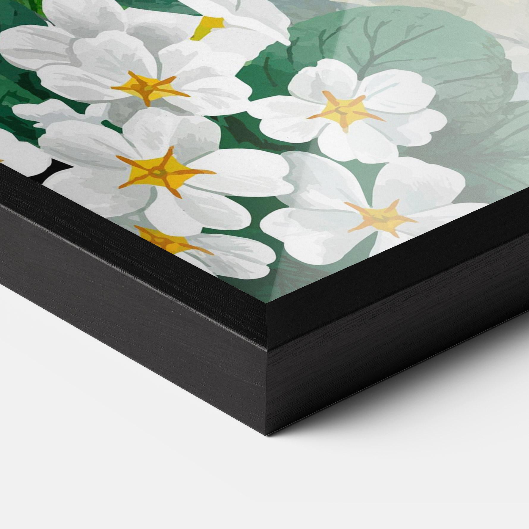 Рамкиран постер Green Rose Love mockup 3