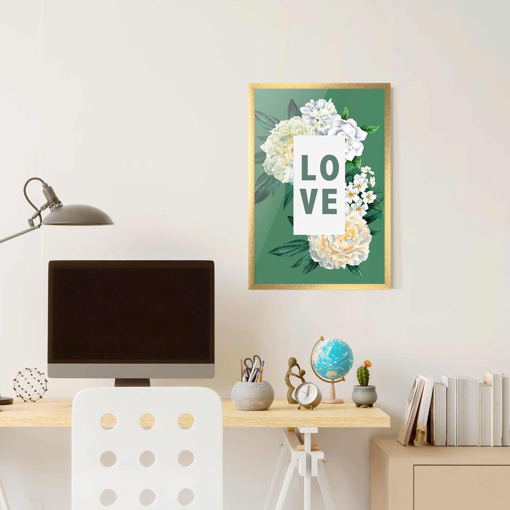 Love Green Rose mockup 6