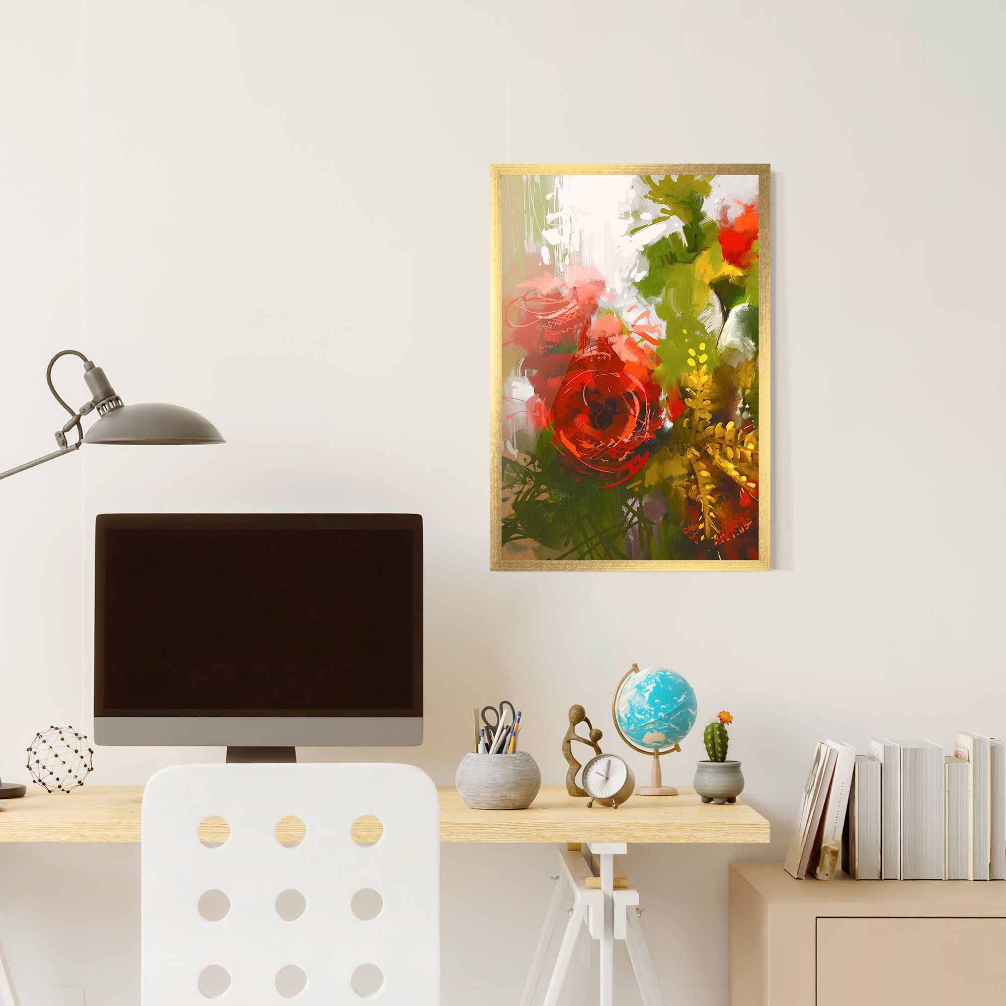 Red Rose Painting mockup 6