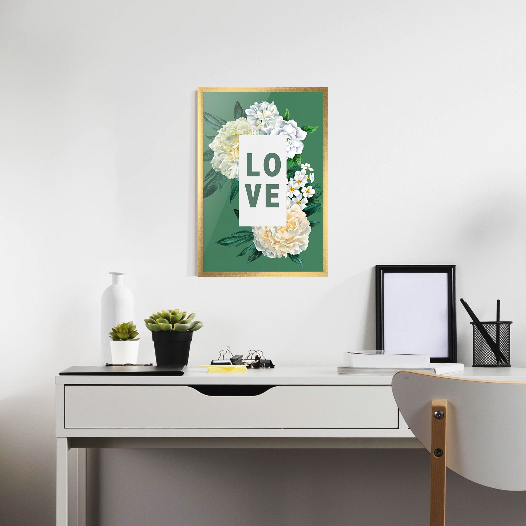 Love Green Rose mockup 7