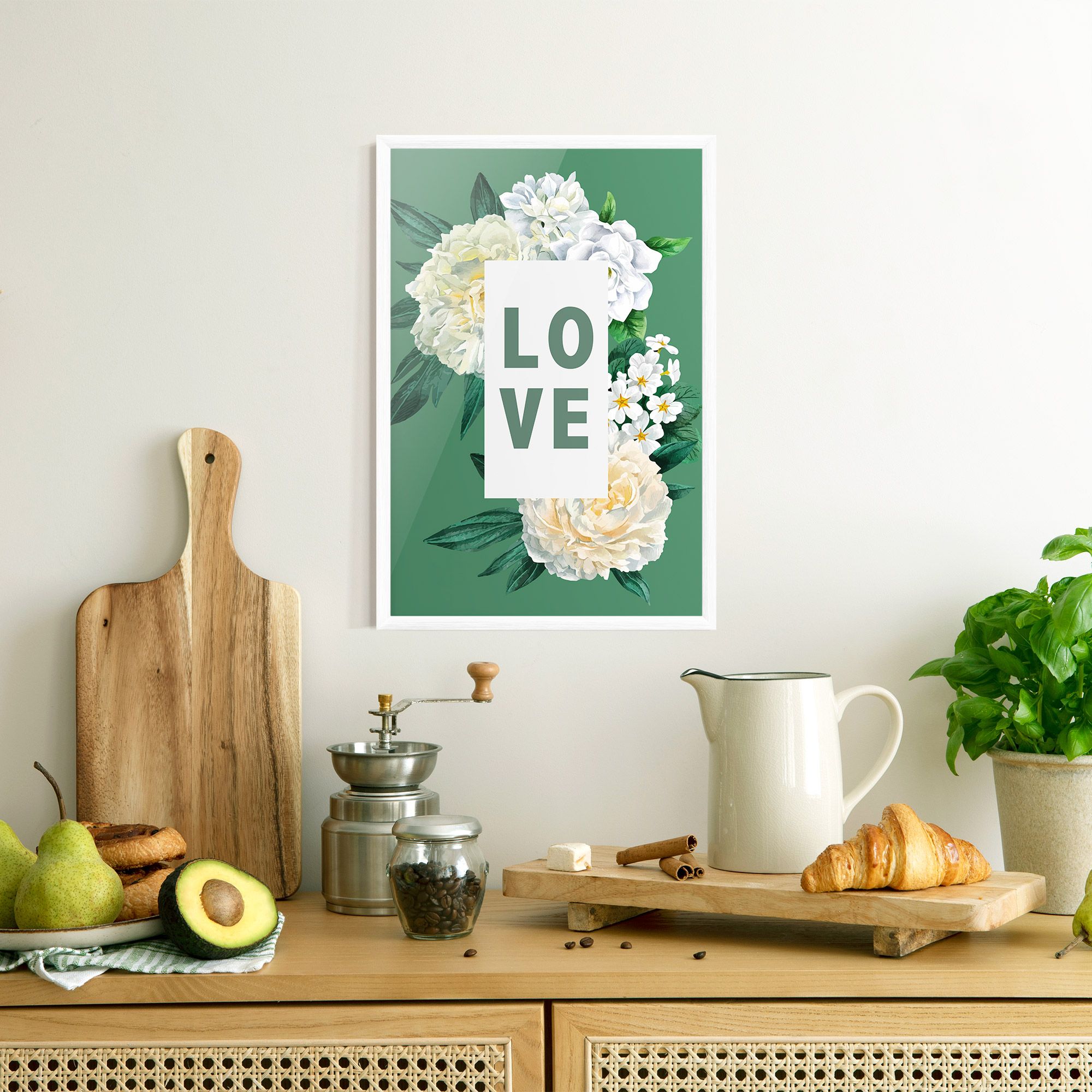 Love Green Rose mockup 8