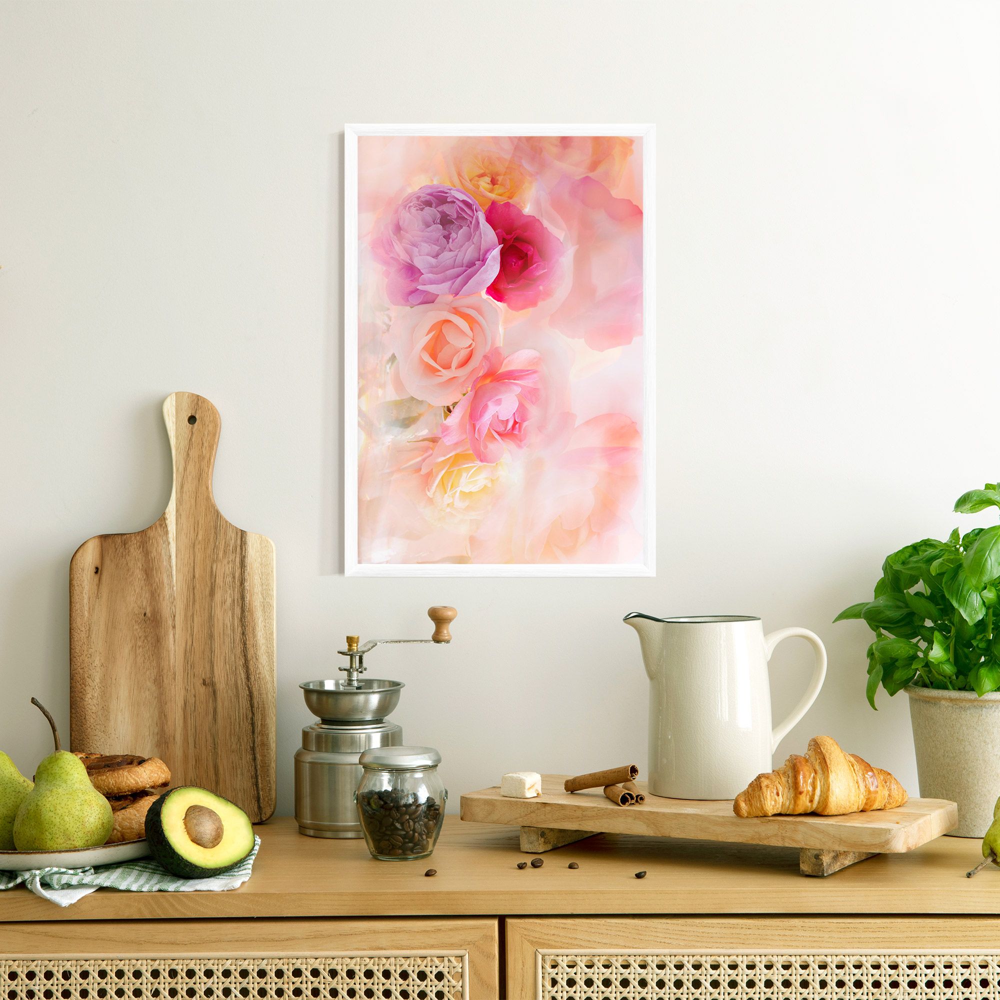 Pastel Color Roses mockup 8