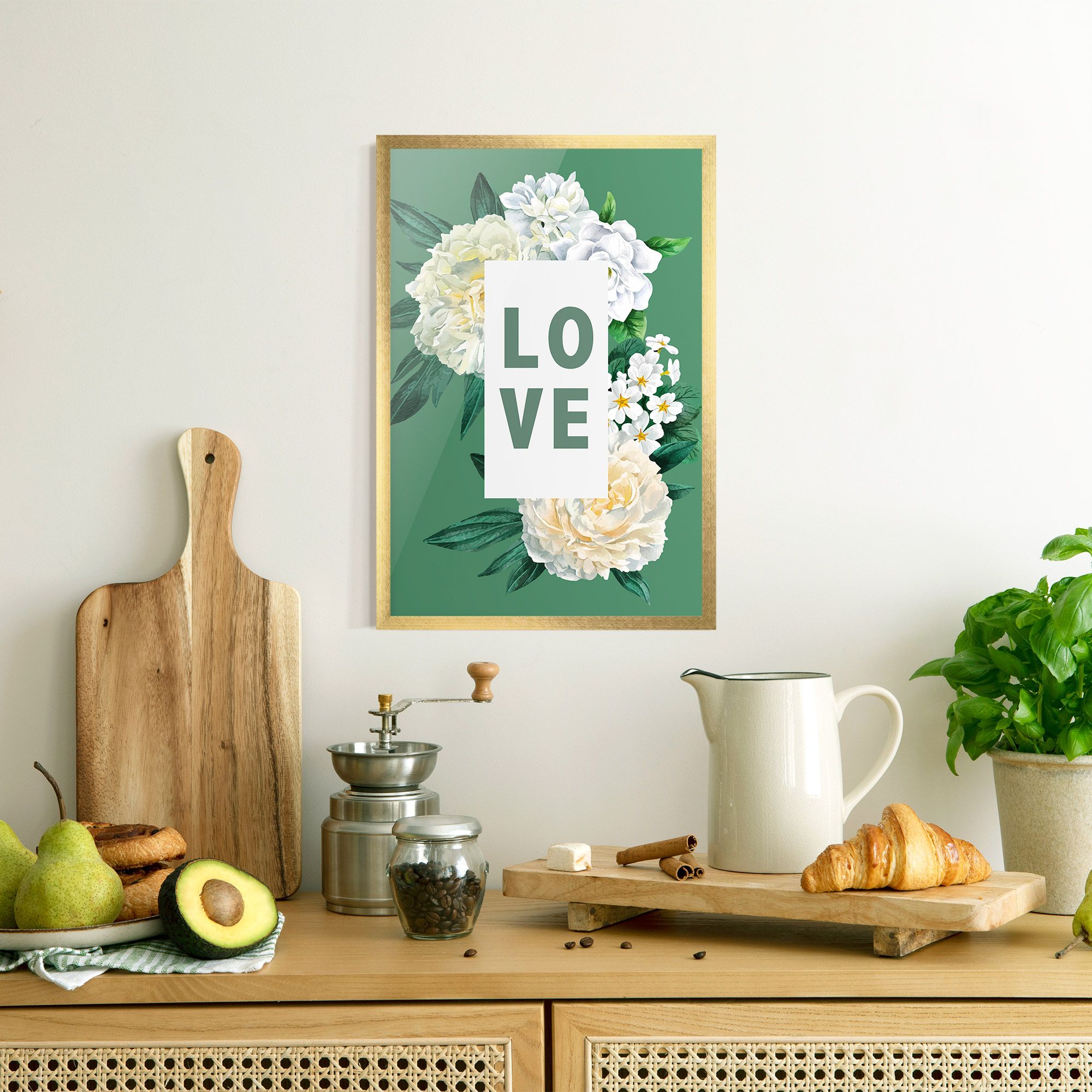 Love Green Rose mockup 8