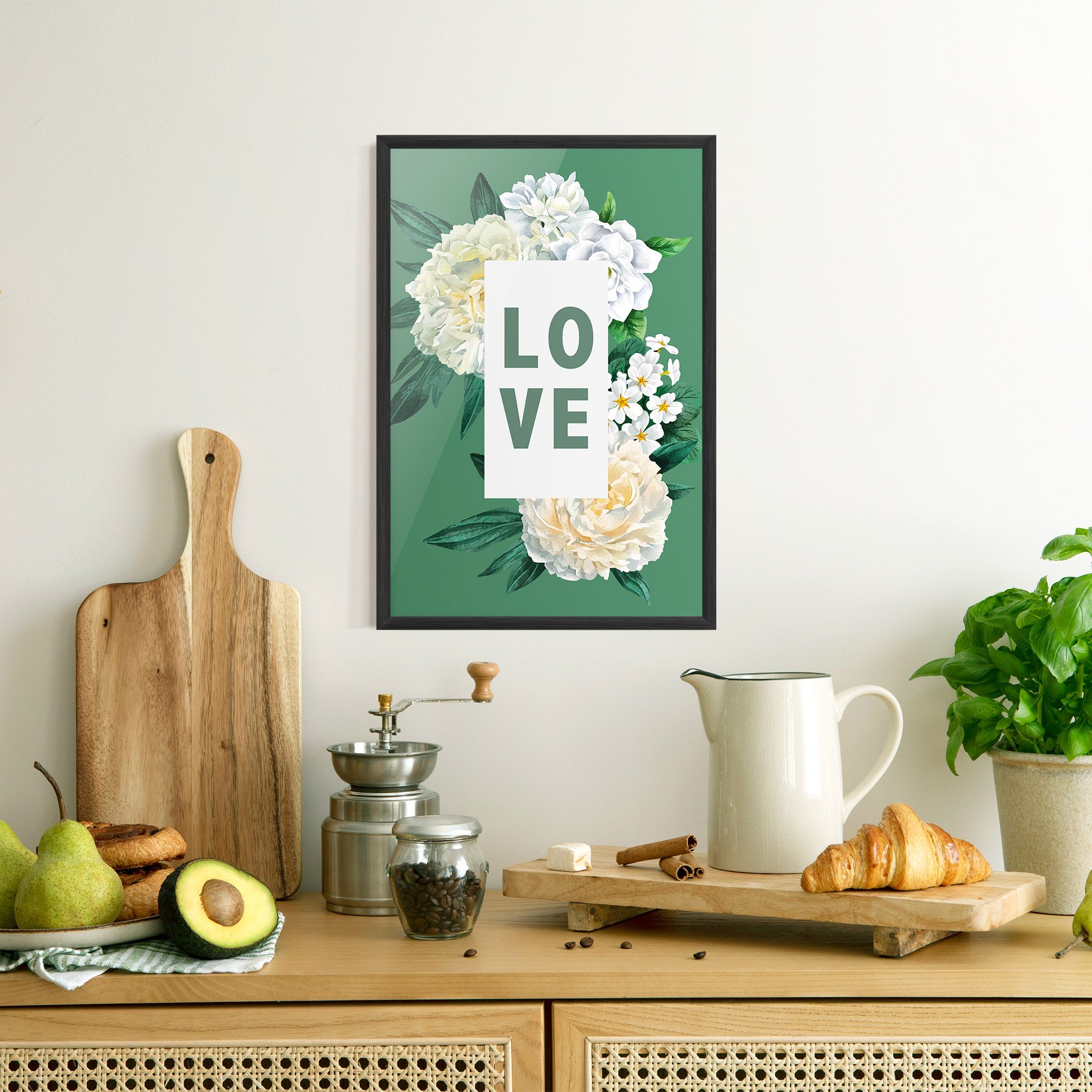 Love Green Rose mockup 8