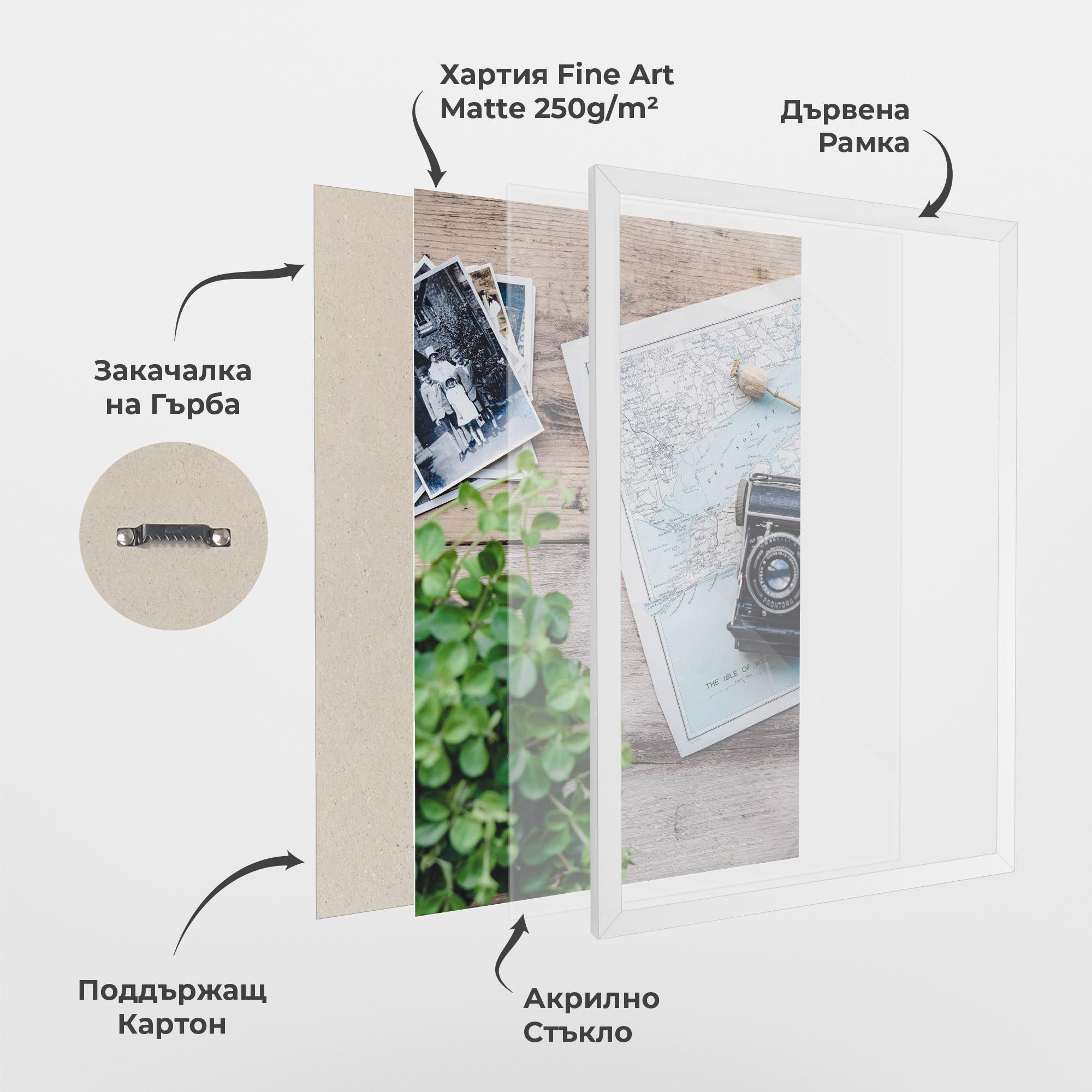 Рамкиран постер Camera Map mockup 1