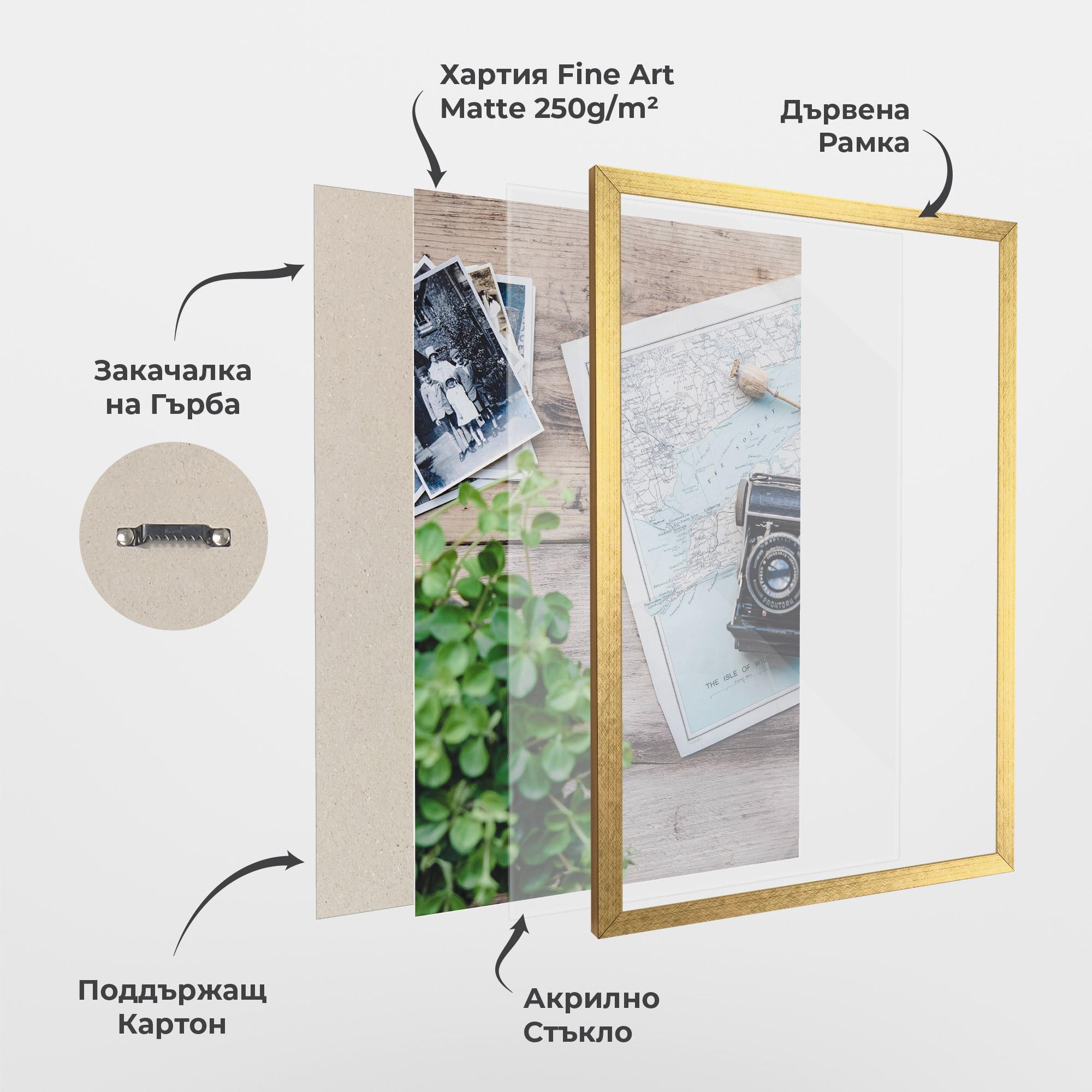Рамкиран постер Camera Map mockup 1