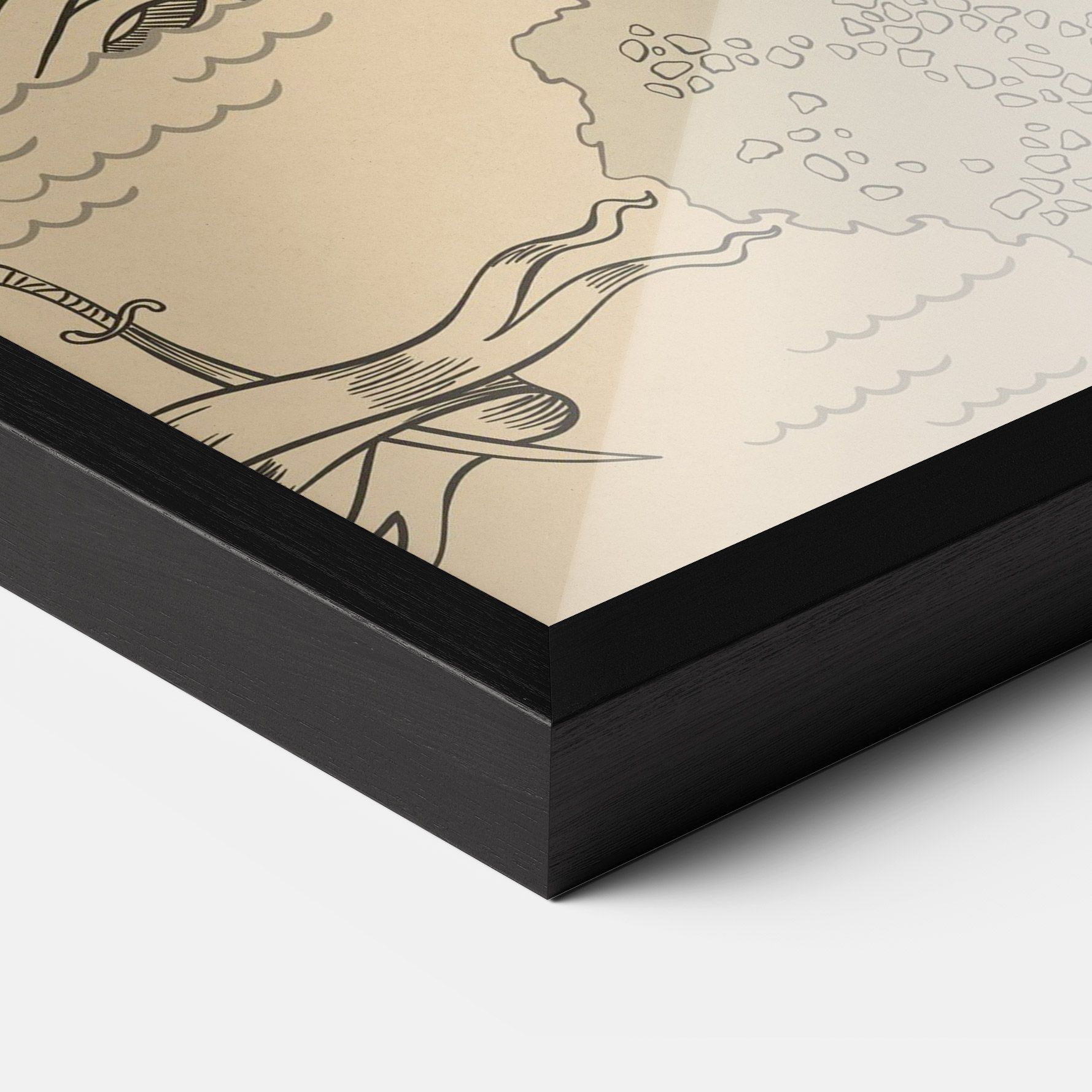 Island Old Map mockup 3