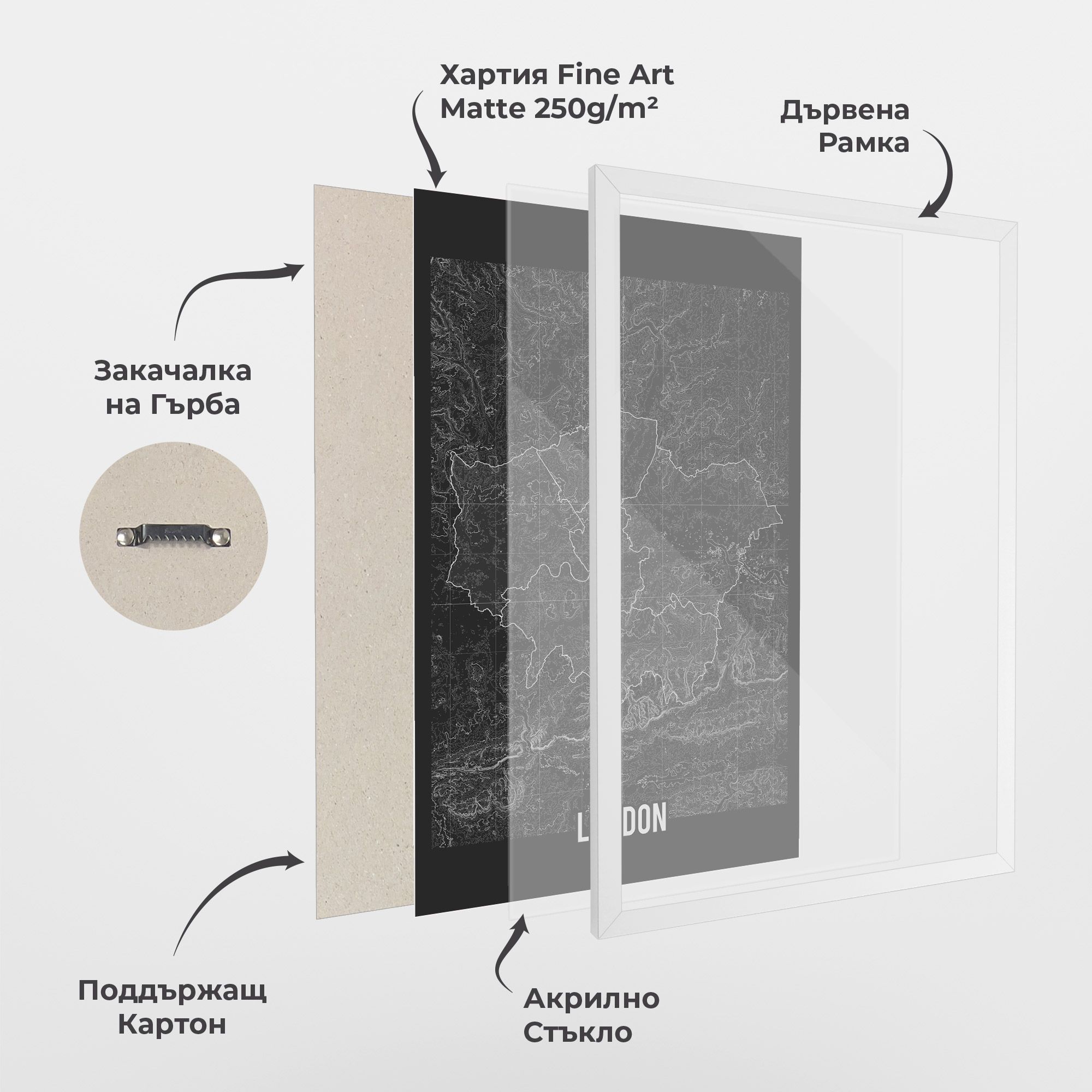 London Grey Map mockup 1