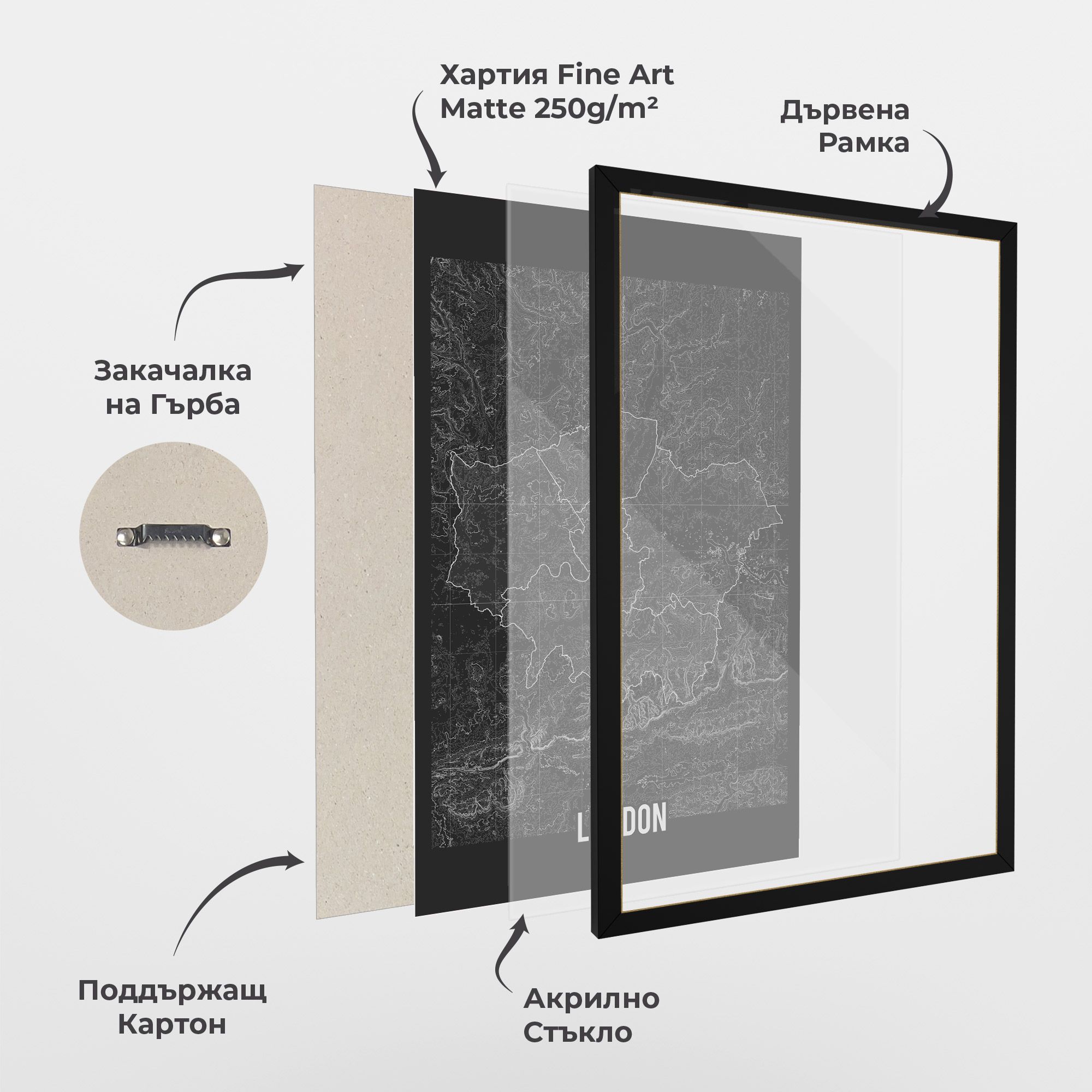 London Grey Map mockup 1